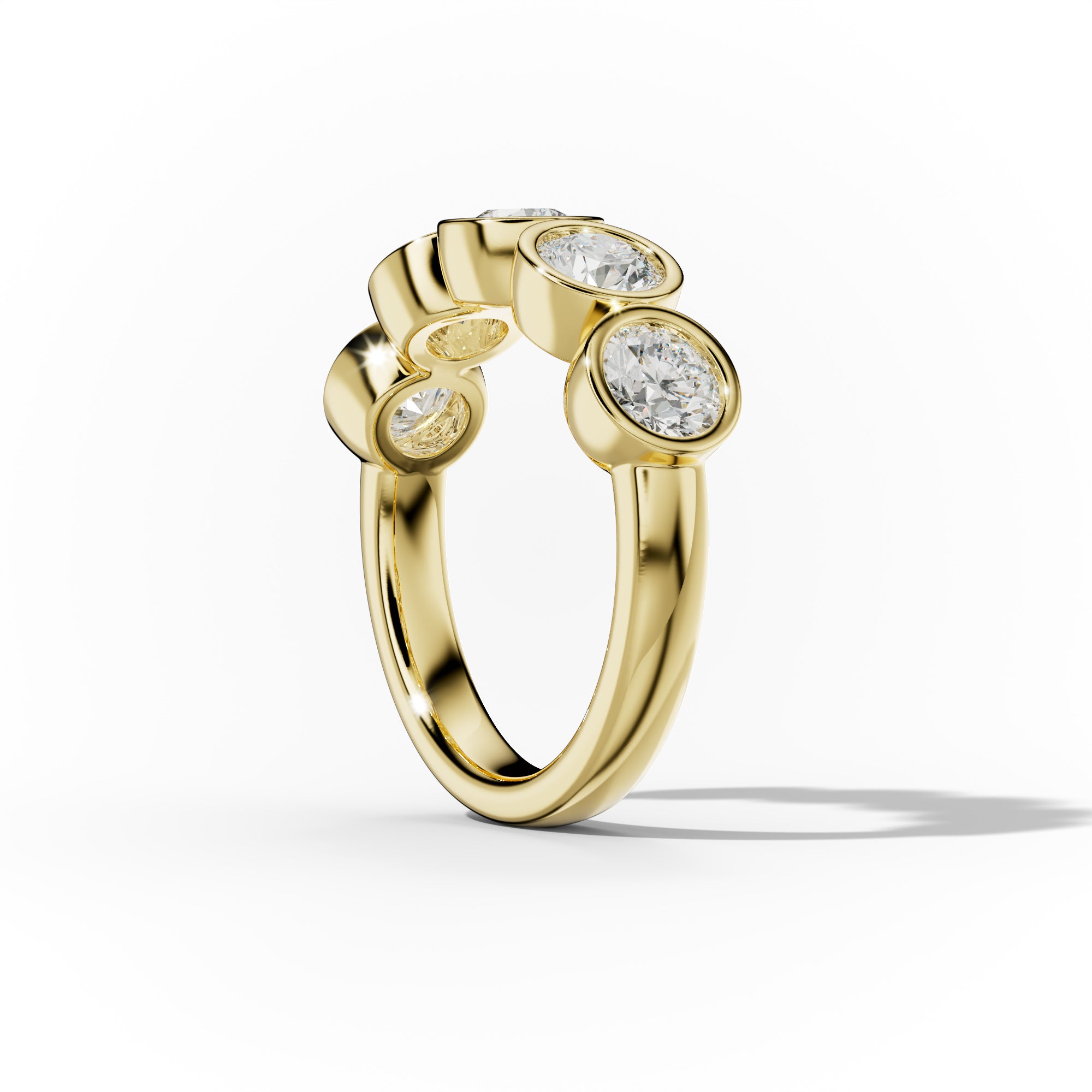 2.0 Carat Round Diamond Anniversary Band - Bezel Set Wedding Ring for Women - Perfect for Anniversaries, Engagements & Special Occasions