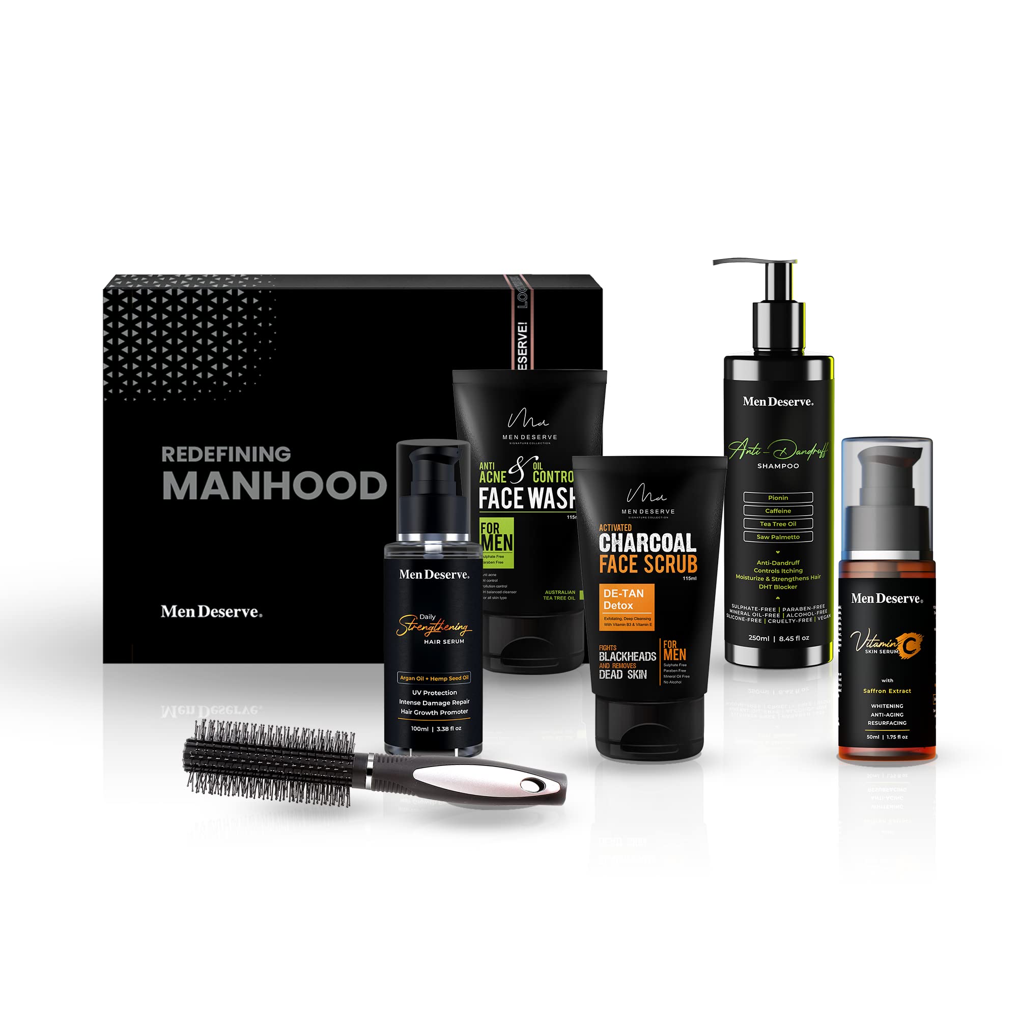 Premium Men's Grooming Kit for Face & Hair Care - Complete Beard Trimmer, Shaving & Styling Set - Perfect for Travel, Home & Gift Giving