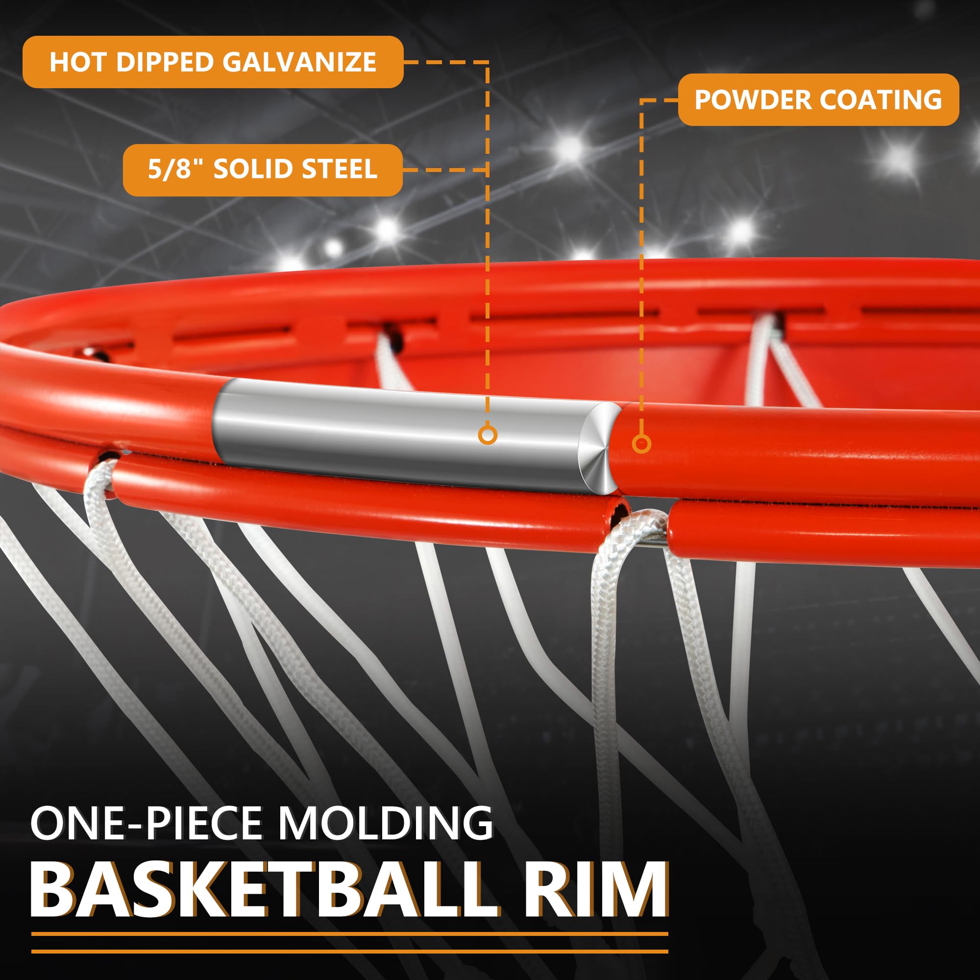 Heavy Duty Breakaway Basketball Rim - 18