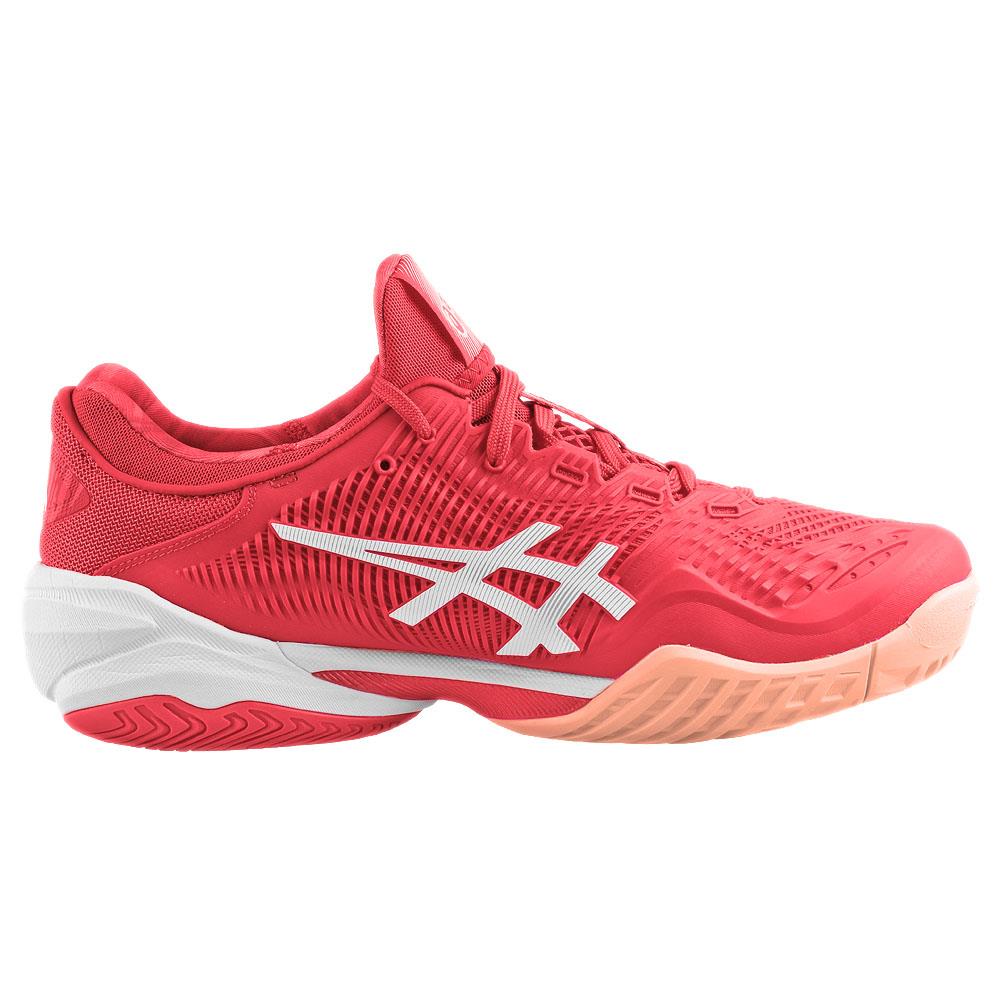 ASICS Men's Court FF 3 Novak Tennis Shoes - Fiery Red/White - High-Performance Tennis Footwear for Competitive Play & Court Training