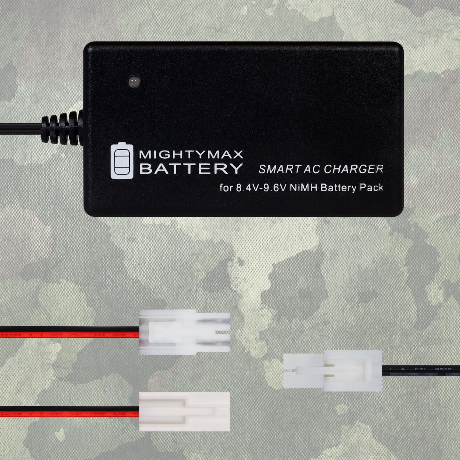 Mighty Max 9.6V 1600mAh NiMH Smart Battery Charger for Airsoft Guns - Fast Charging & Overcharge Protection - Perfect for Airsoft Battles, Training & Outdoor Games