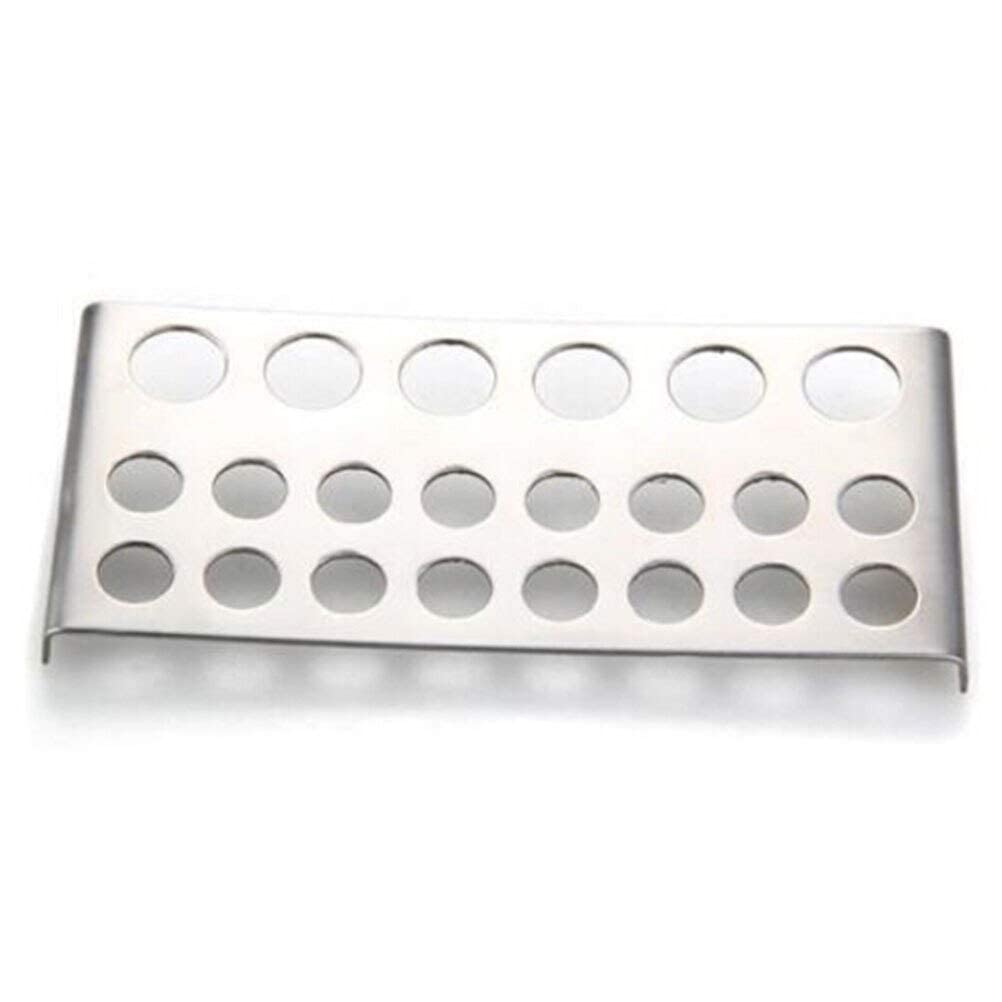 Ubersweet® 22 Hole Tattoo Ink Cap Holder - Professional Tattoo Pigment Cup Stand with Shelf for Needle Tips & Supplies - Ideal for Tattoo Artists & Beauty Salons