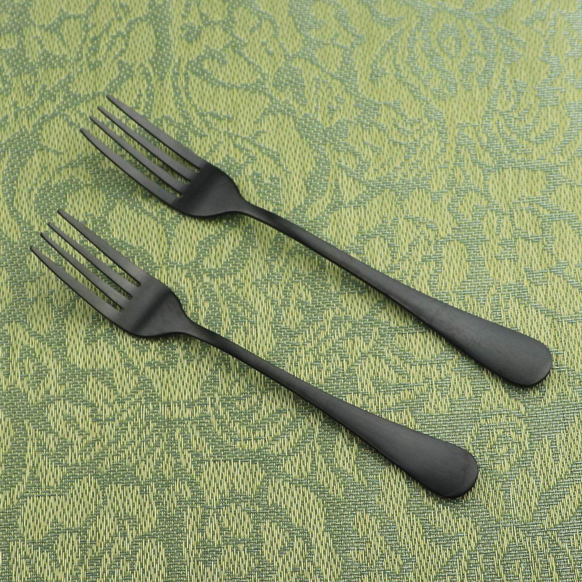 20-Piece Matte Black Stainless Steel Flatware Set - Satin Finish Silverware for 4 - Durable Kitchen & Dining Utensils - Dishwasher Safe Cutlery Set for Home, Restaurant & Party Use - Perfect for Everyday Meals, Dinner Parties & Special Occasions