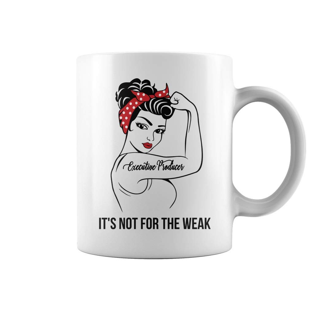 Executive Producer Not For The Weak Job Coffee Mug - Funny Office Gift White Ceramic Cup - Perfect for Coffee, Tea & Workplace Motivation