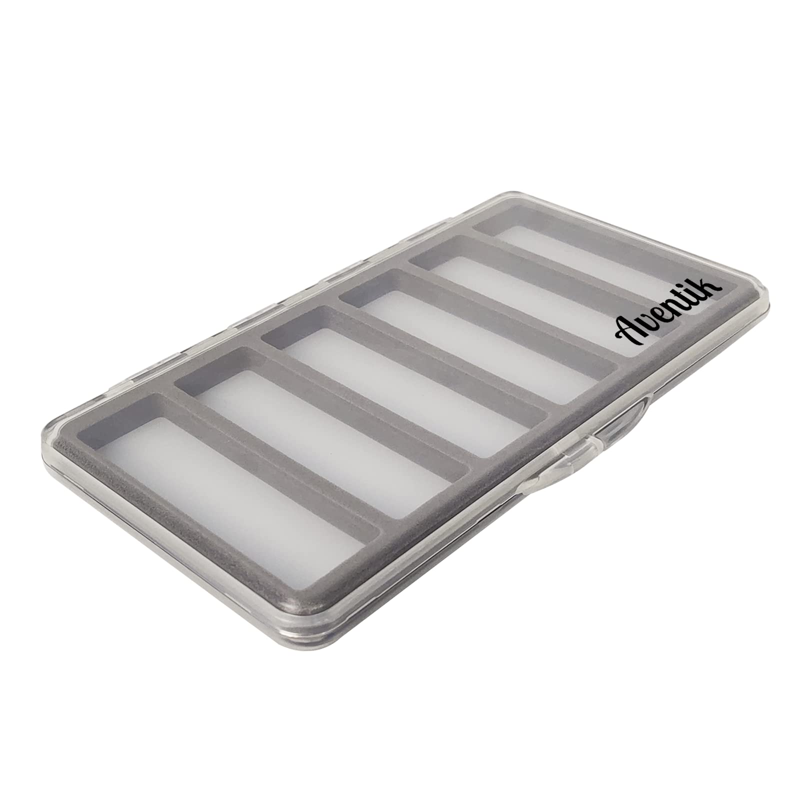 Aventik Slim Magnetic Fly Fishing Tackle Box - 7.3x3.8x0.5in for Fly Fishing Gear Storage