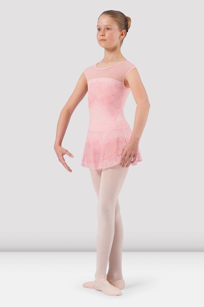 Alina Lace Pull On Skirt for Girls - Elegant Stretch Waistband Floral Design - Perfect for School, Parties & Special Occasions
