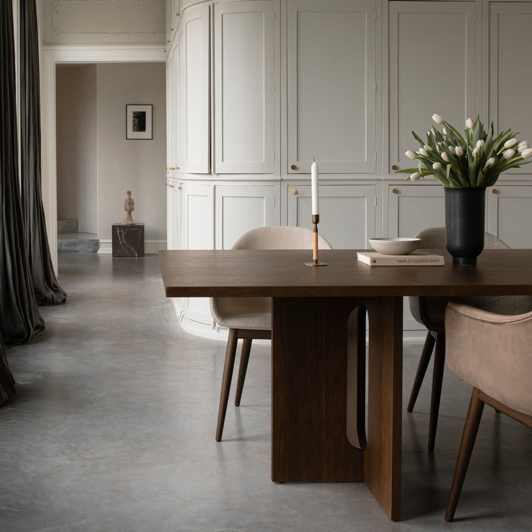 Stylish Androgyne Rectangular Dining Table - Modern & Durable for Home, Kitchen, or Restaurant Use