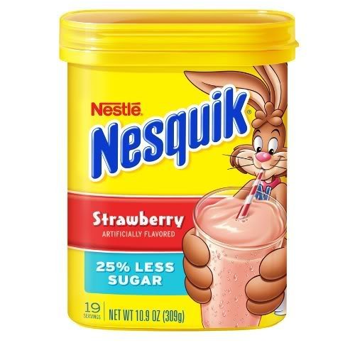 Nestle Nesquik Strawberry Flavor Milk Powder - 10.9 oz (Pack of 12) | Quick & Delicious Breakfast Drink Mix for Kids | Perfect for Smoothies, Baking & Healthy Snacks