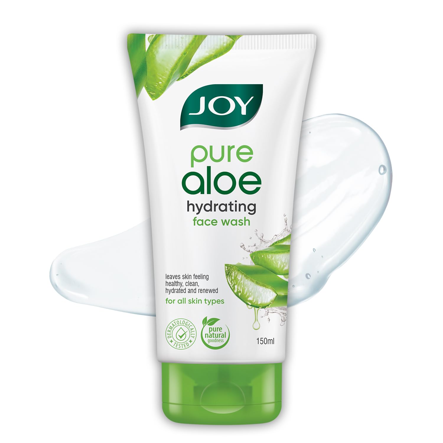 Refreshing Aloe Vera Face Wash for Oily Skin - 150ml Hydrating Gel Cleanser for Summer Skincare