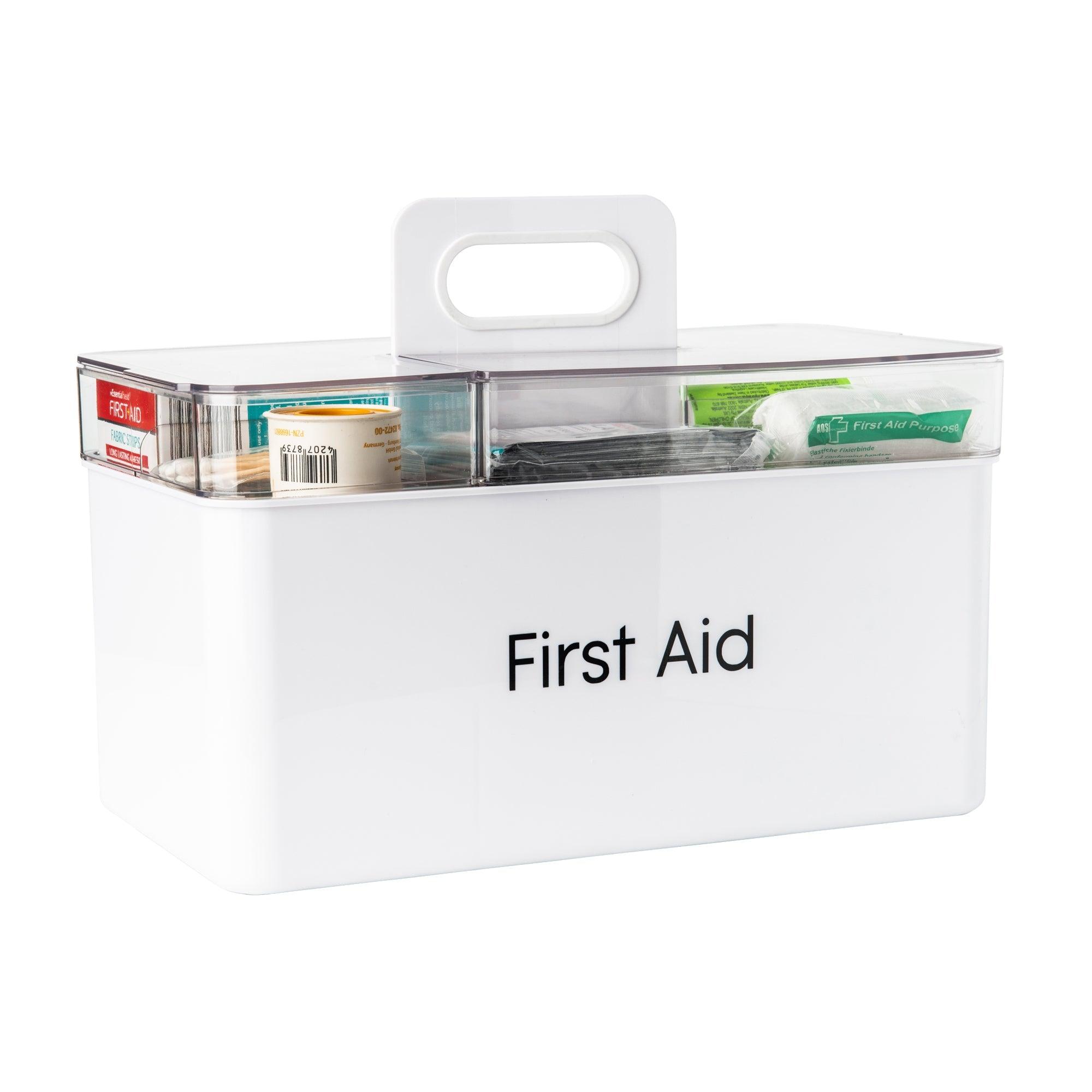 Portable First Aid Organizer Caddy - Compact Medical Supply Storage for Home, Car, Office & Emergency Kits - Perfect for Bandages, Medicines, and First Aid Essentials