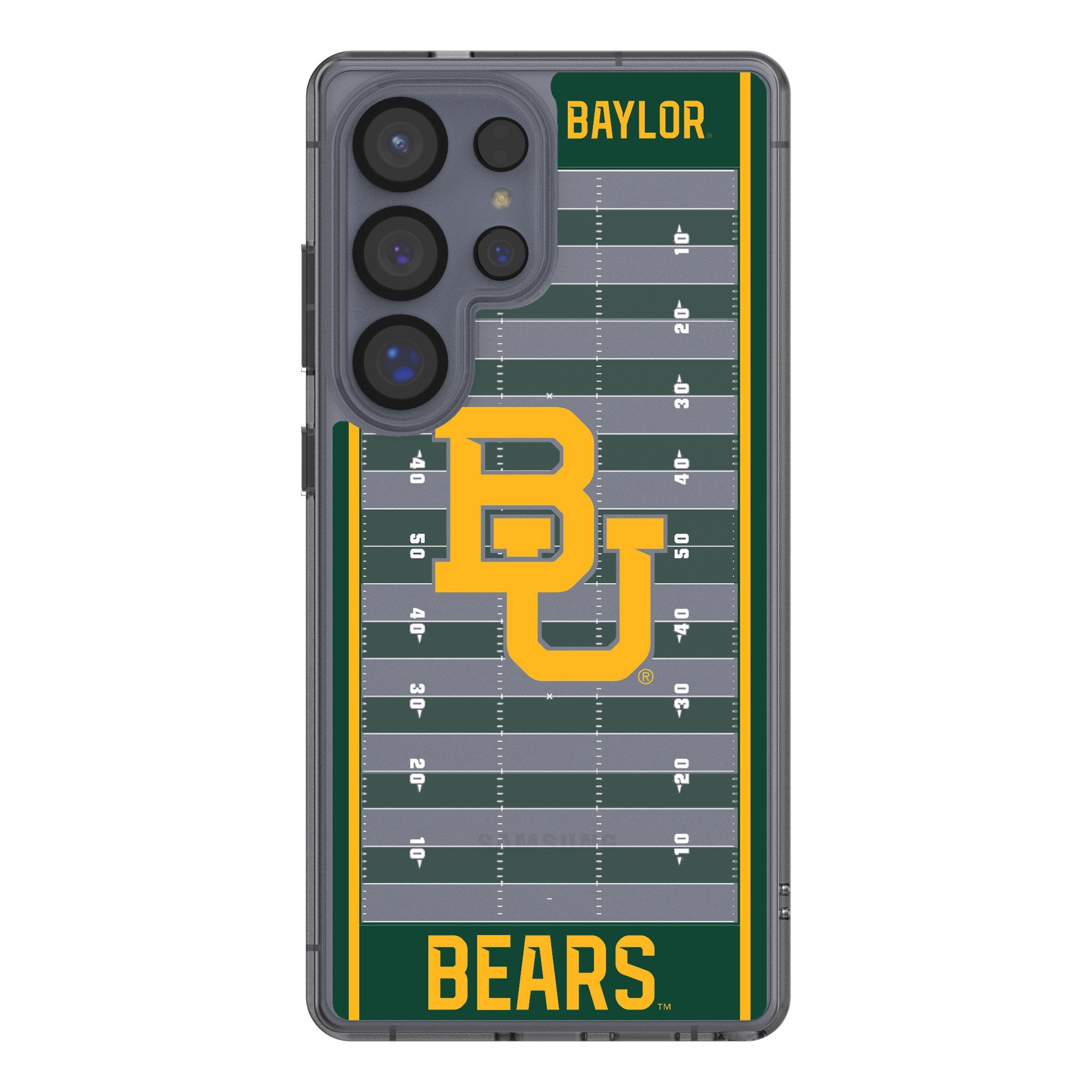 Baylor University Bears Samsung Galaxy Phone Case - Durable Field Clear Protective Cover for Football Games, School Events & Daily Use
