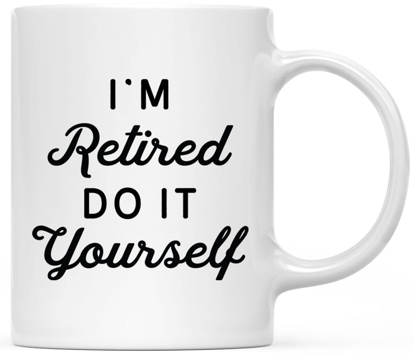 Funny Retirement Coffee Mug - 11oz Ceramic DIY Retirement Gift for Women, Men, Coworkers & Boss | Happy Retirement Present for Her & Him | Perfect for Office Farewell Parties & Retirement Celebrations