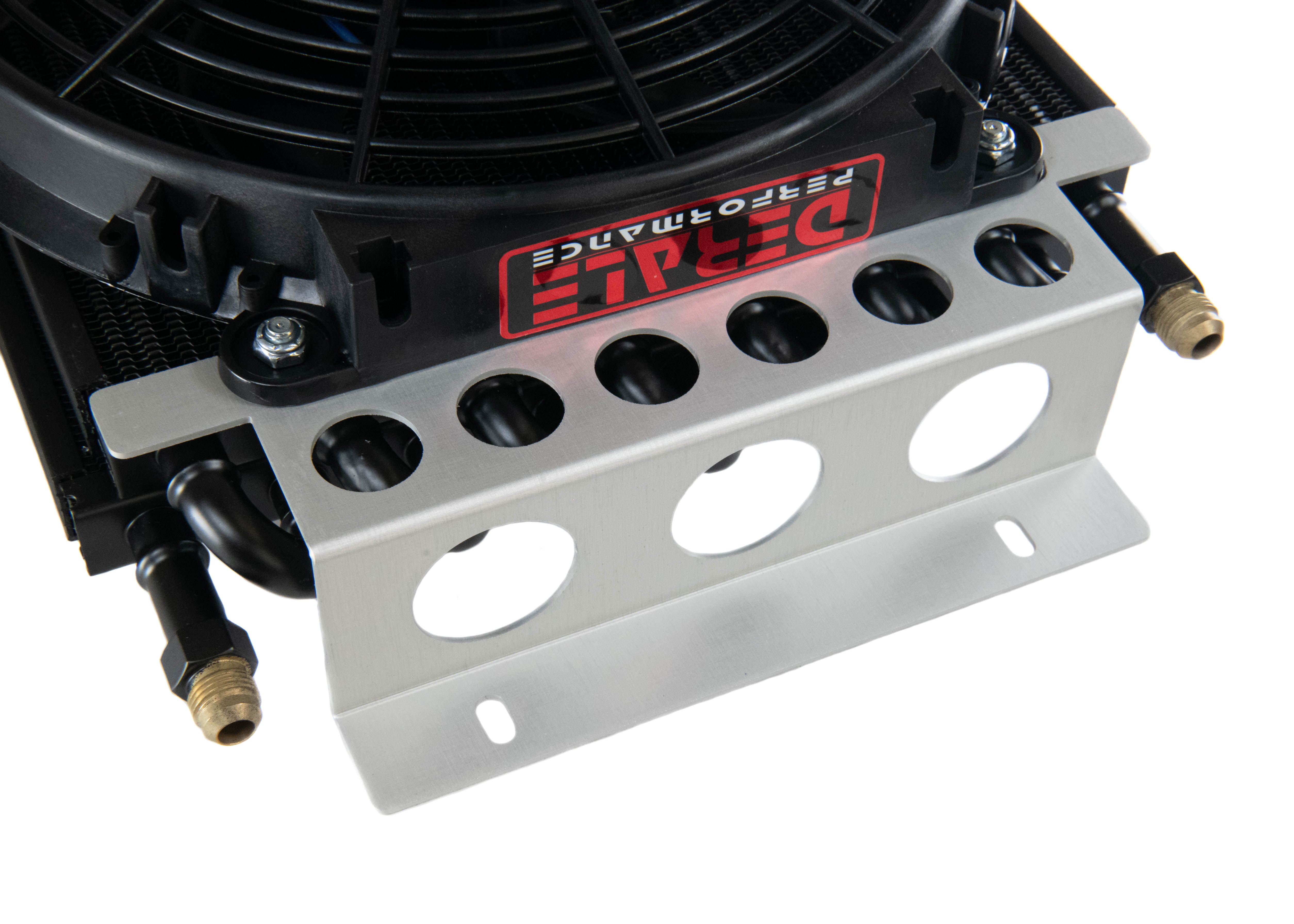 GM TH350, TH400, 700R4, 4L60E Transmission Cooler Kit with Fan & Fragola Lines/Fittings - High Performance Cooling for Hot Rods, Trucks, and Racing Vehicles