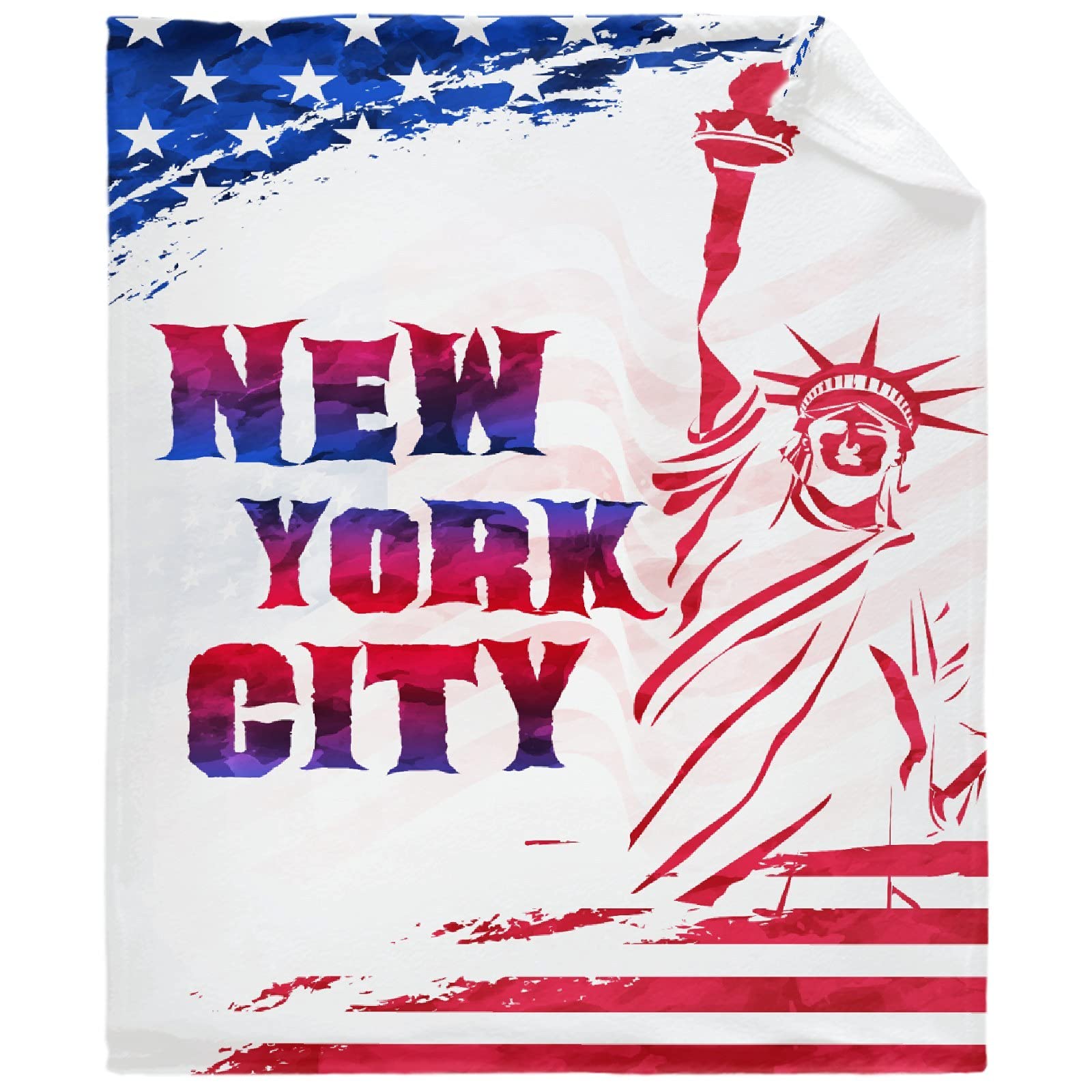 New York City Themed Ultra Soft Microfiber Flannel Blanket - 50