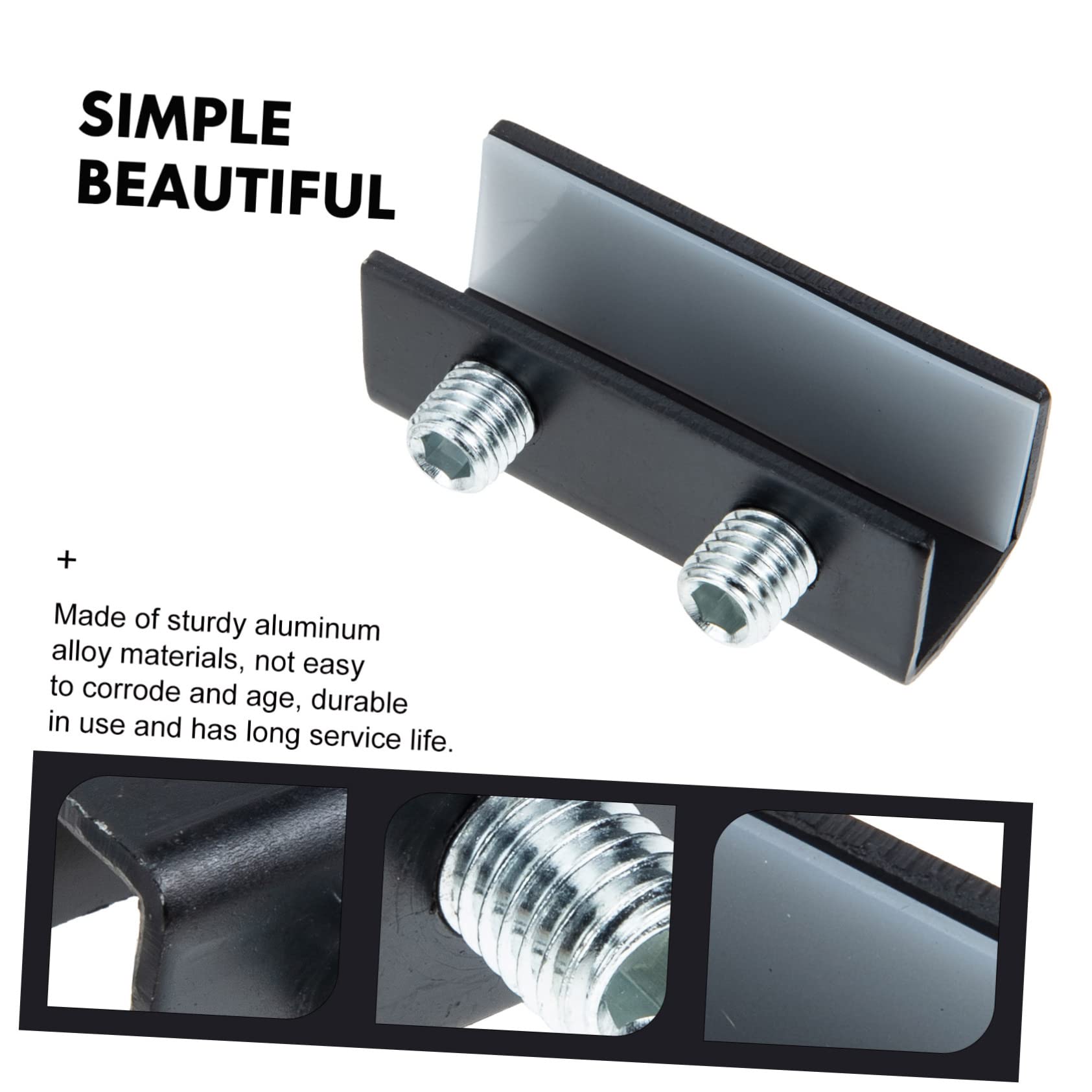ORFOFE 3-Pack Sliding Window Security Locks - Child Safety Locks & Catches for Doors & Windows - Durable Aluminum Alloy (Black) - Perfect for Home Security & Pet Safety