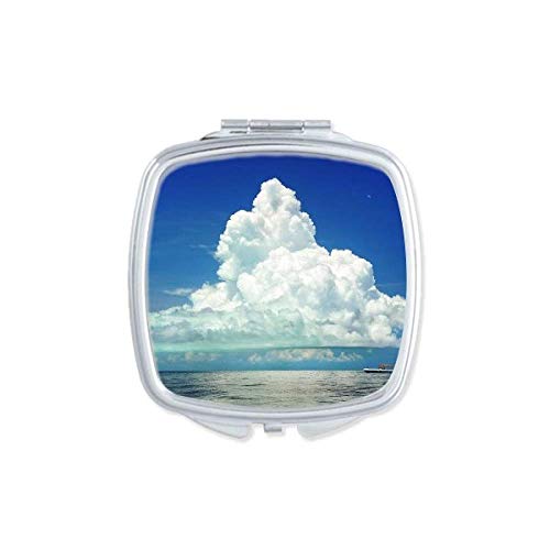 DIYthinker Ocean Sky Water Science Nature Picture Mirror - Portable Compact Pocket Makeup Mirror with Double Sided Glass for Travel, Home Vanity & Gift