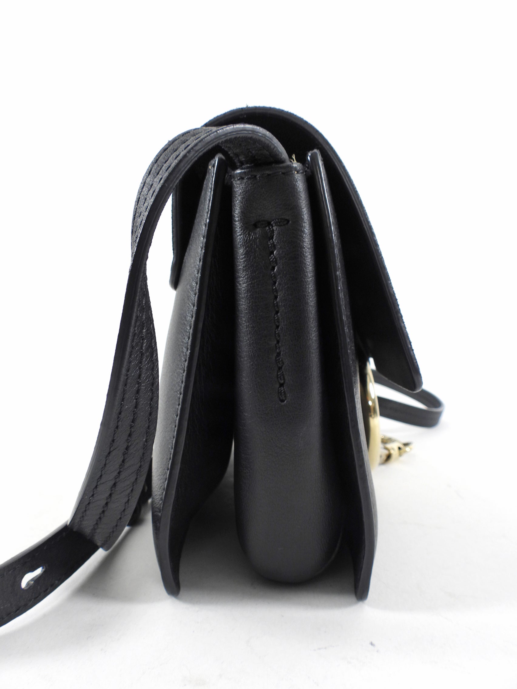 Chloe Faye Small Black Leather Crossbody Bag for Women | Stylish Shoulder Purse | Perfect for Work, Travel & Evening Out