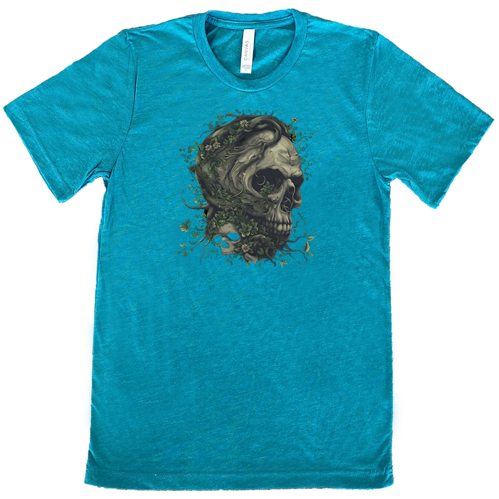 Unisex Tree Skull Graphic T-Shirt - Trendy Casual Streetwear for Men & Women - Perfect for Outdoor Adventures, Concerts, and Everyday Wear