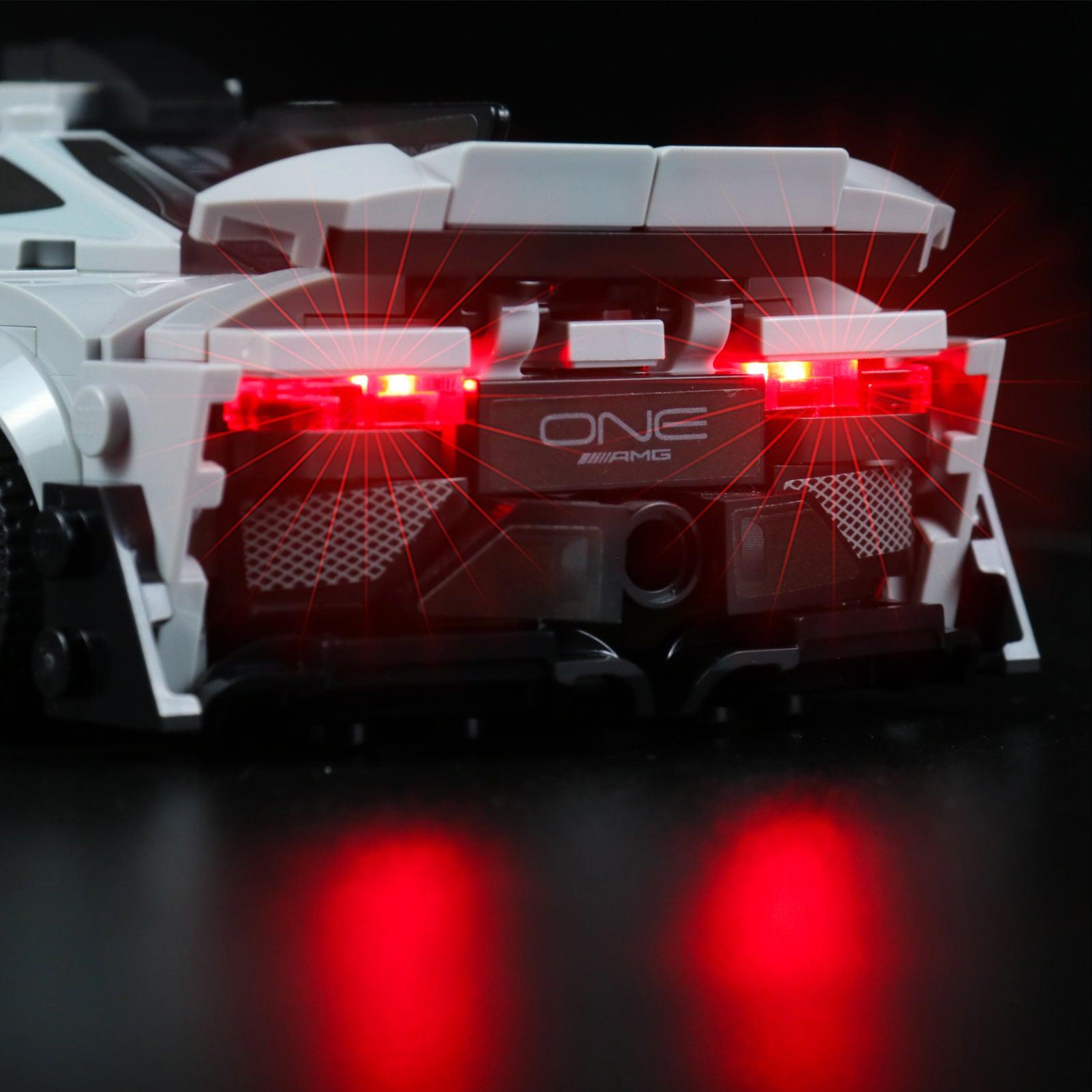 Best Light Kit for LEGO Speed Champions Mercedes AMG 76909 - DIY Car Model Lighting Set for Display & Night Showcase