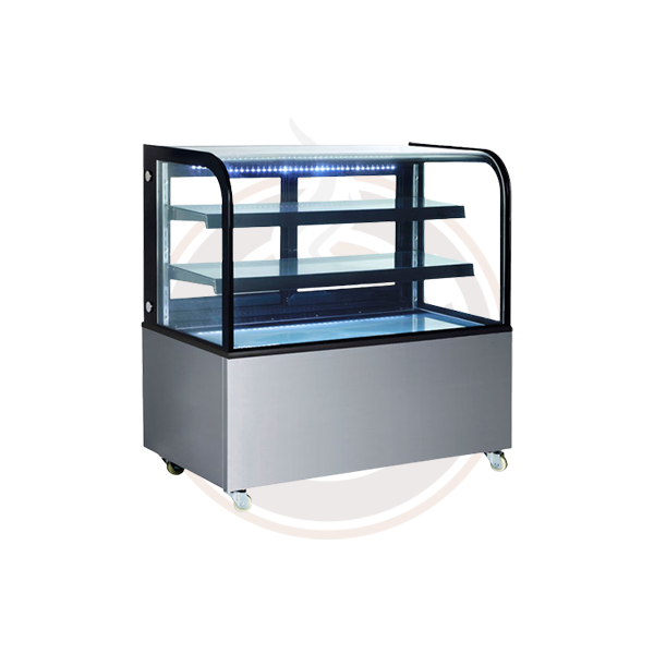 Omcan Commercial Dry Bakery Display Case - 47102, 47103, 47104 Models - Perfect for Bakeries, Cafes & Retail Stores to Showcase Pastries, Bread & Desserts