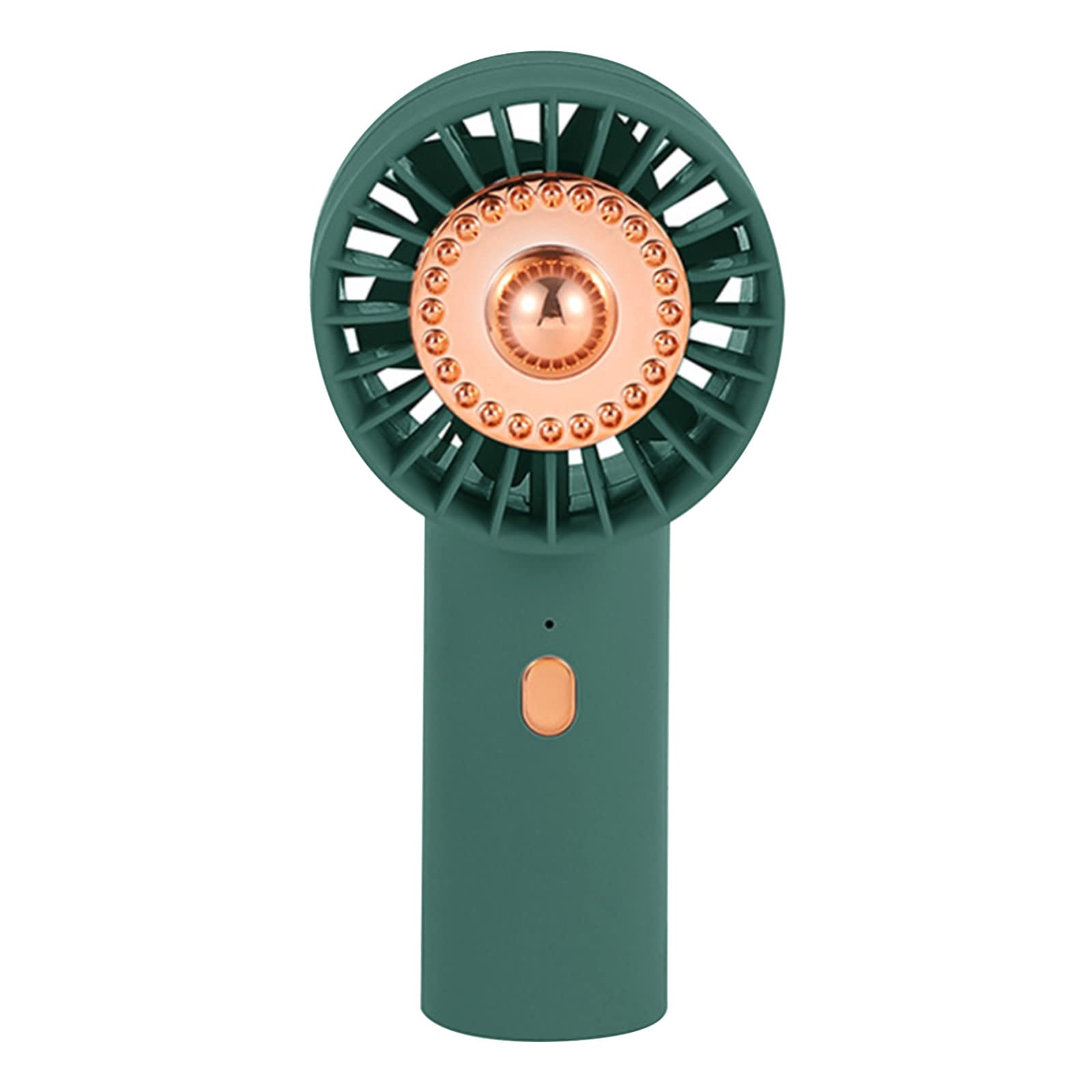 Delarsy Turbo Handheld Fan - USB Rechargeable Portable Mini Fan with Leafless Design, Perfect for Students, Office, Travel & Outdoor Activities