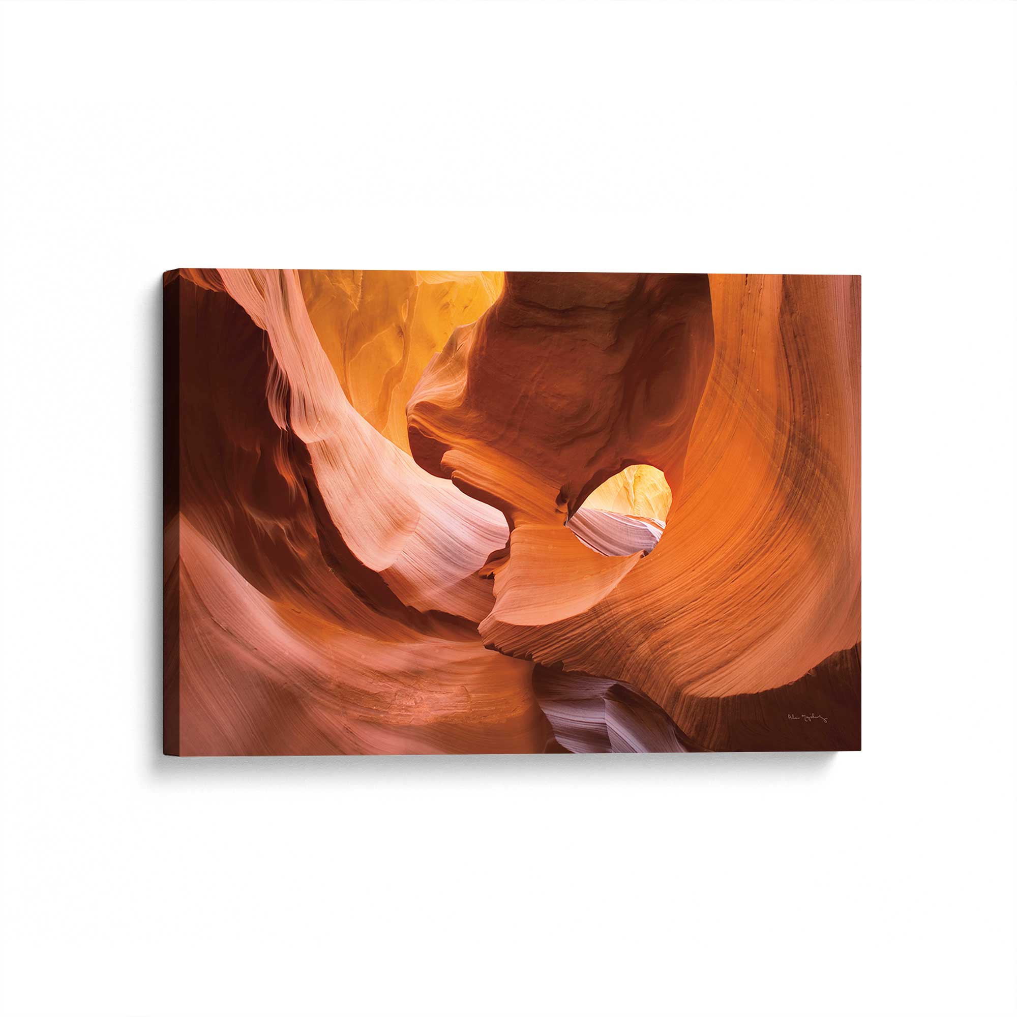 Sandstone Light Print Canvas Wall Art - Handmade Landscape Painting for Living Room, Bedroom & Office Decor