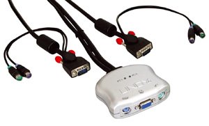 2-Port KVM Switch with PS/2 Connectors - Compact Computer Sharing Device for Home & Office Workstations | LINDY