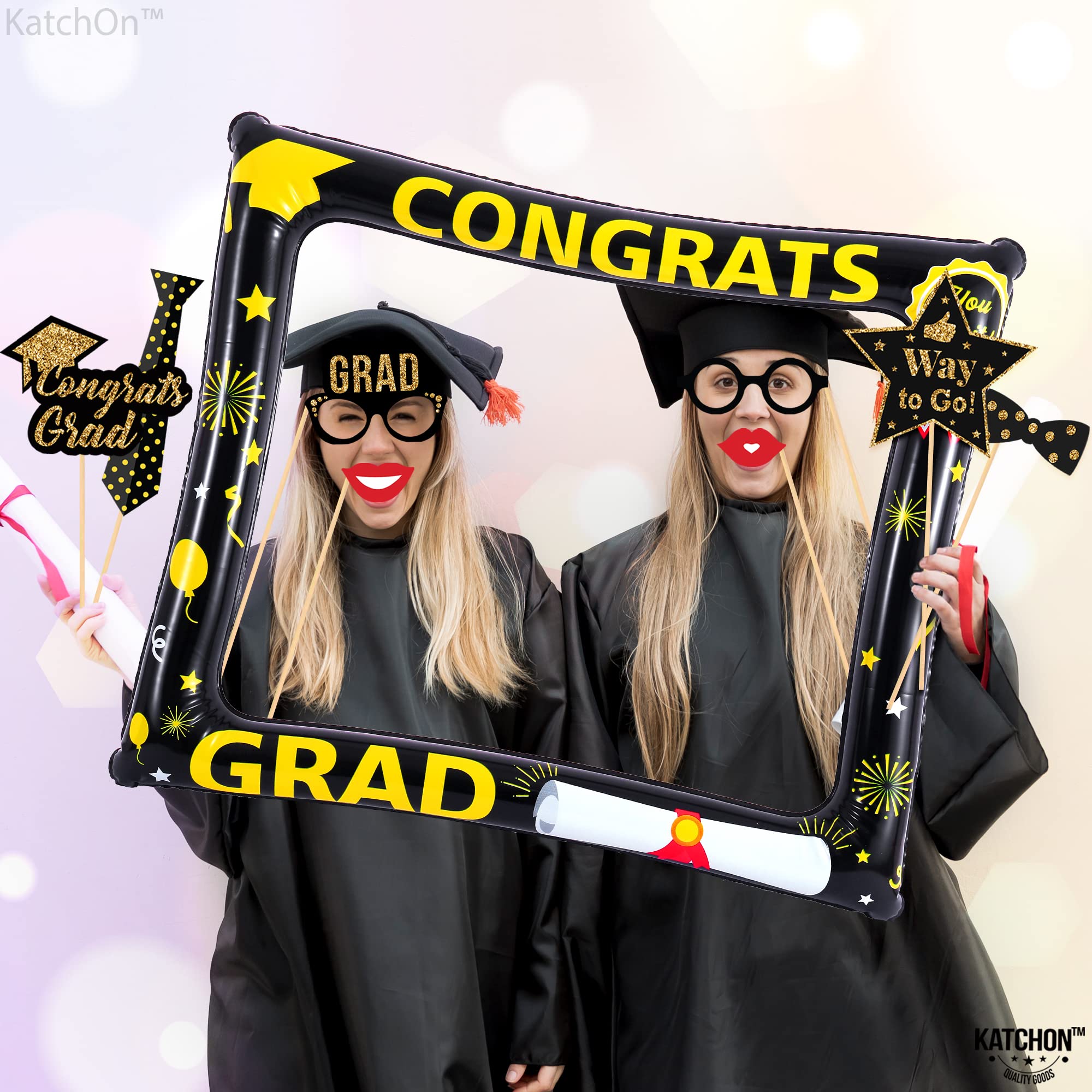 KatchOn 2025 Graduation Photo Booth Props - 20-Pack Large 30 Inch Photo Frame & Decorations | Graduation Party Supplies for Photoshoot, Ceremony & Celebration | Perfect for Graduation Parties, School Events & Yearbook Photos