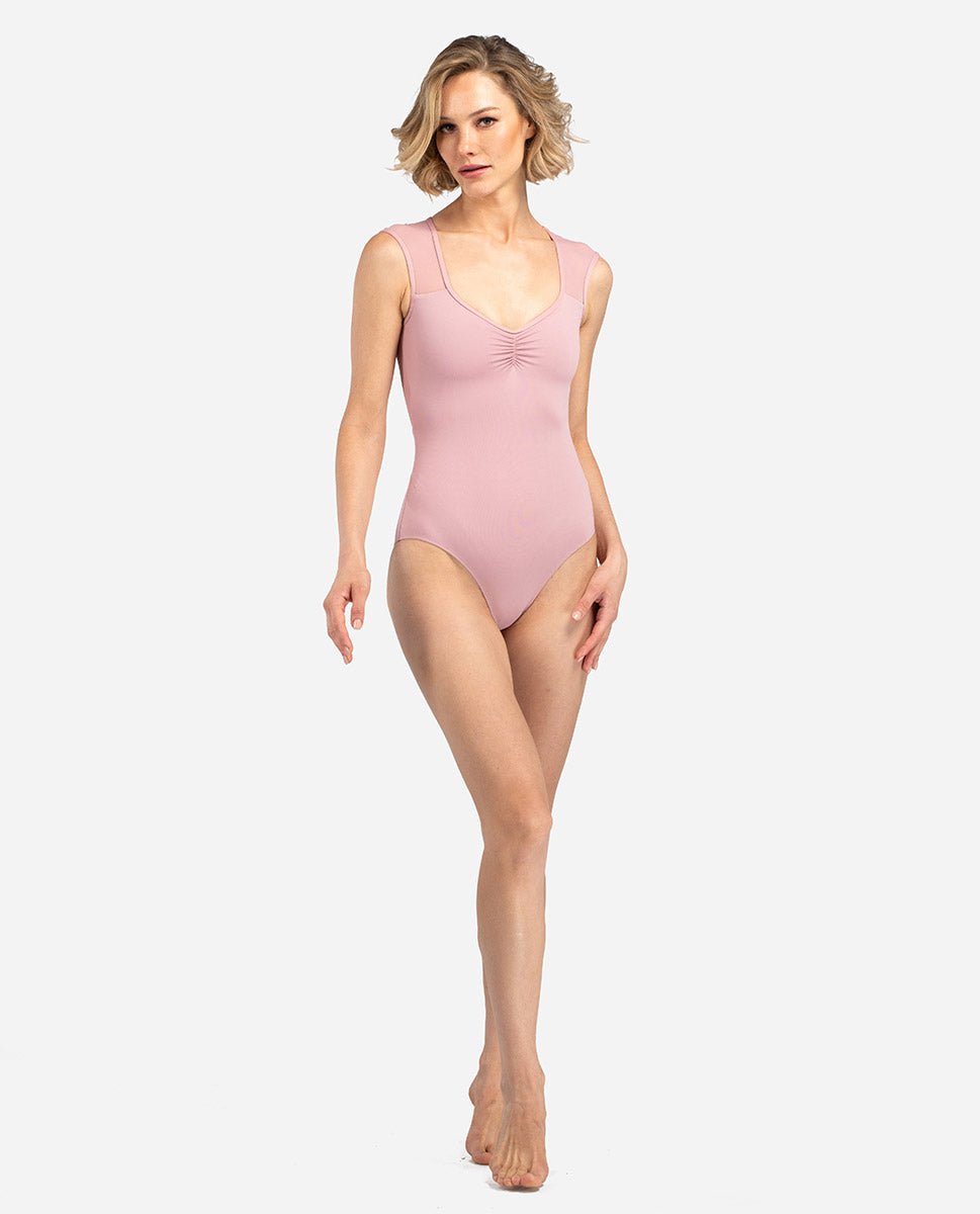 Vera Cap Sleeve Leotard for Ballet & Dance - Women's Stretch Leotard with Comfortable Fit - Perfect for Ballet Class, Dance Practice & Performance