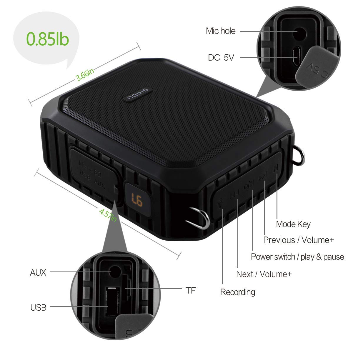 **18W Wireless Voice Amplifier for Teachers - Portable PA System with Bluetooth 5.0 & IPX5 Waterproof, Wireless Headset Mic - Ideal for Classroom, Outdoor Events, Public Speaking & Presentations**