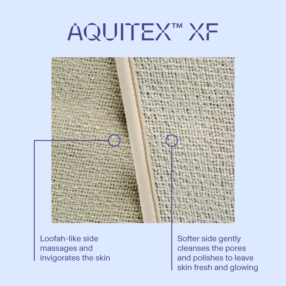 AQUIS Double-Sided Exfoliating & Cleansing Back Scrubber - Fast Drying, Ultra-Durable Microfiber Body Brush for Shower & Bath - Perfect for Deep Cleansing, Dead Skin Removal & Spa Experience