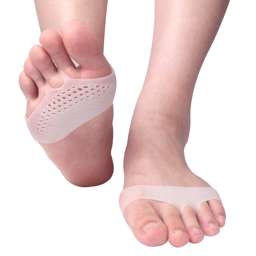 Metatarsal Ball of Foot Cushion Pads for Pain Relief - Gel Forefoot Cushioning Inserts for Men & Women (1 Pair) - Comfortable Shoe Insoles for Running, Walking & Standing All Day
