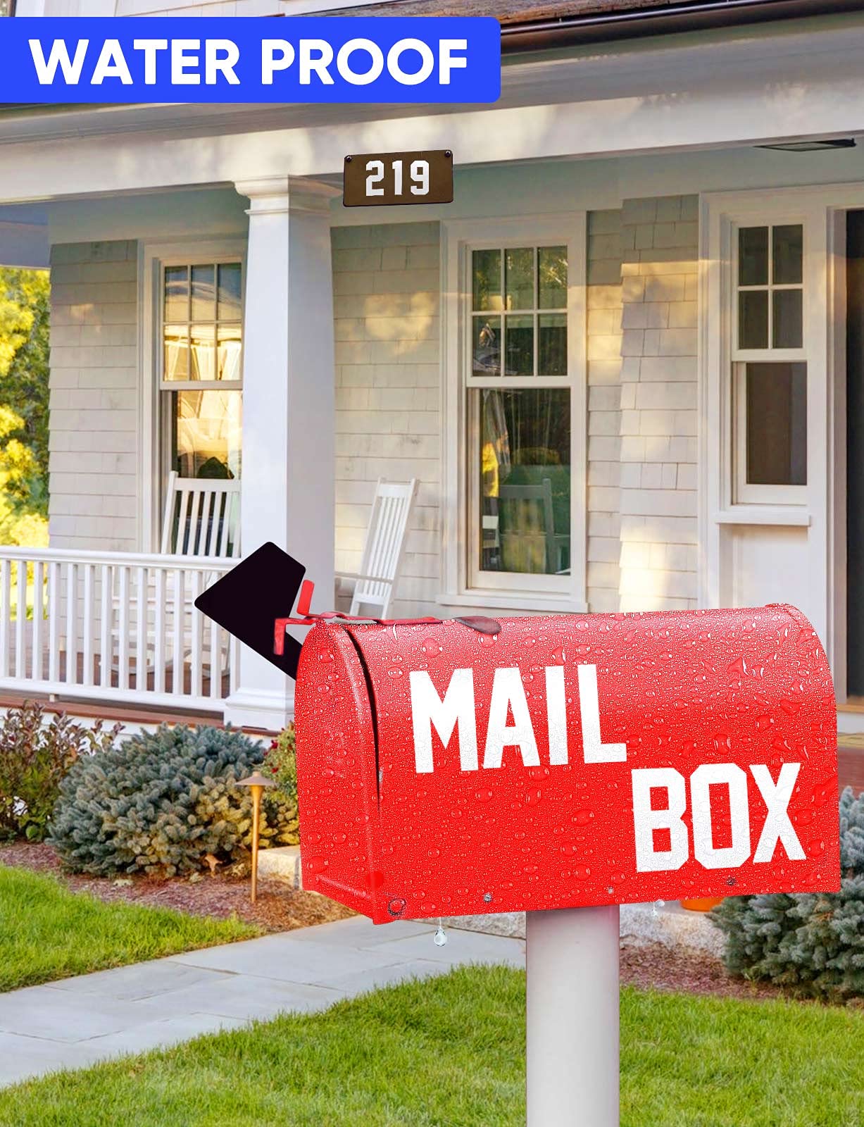 Seloom 148 PCS Reflective Mailbox Numbers & Letters Stickers - Waterproof Self-Adhesive for House Address (Indoor/Outdoor Use)