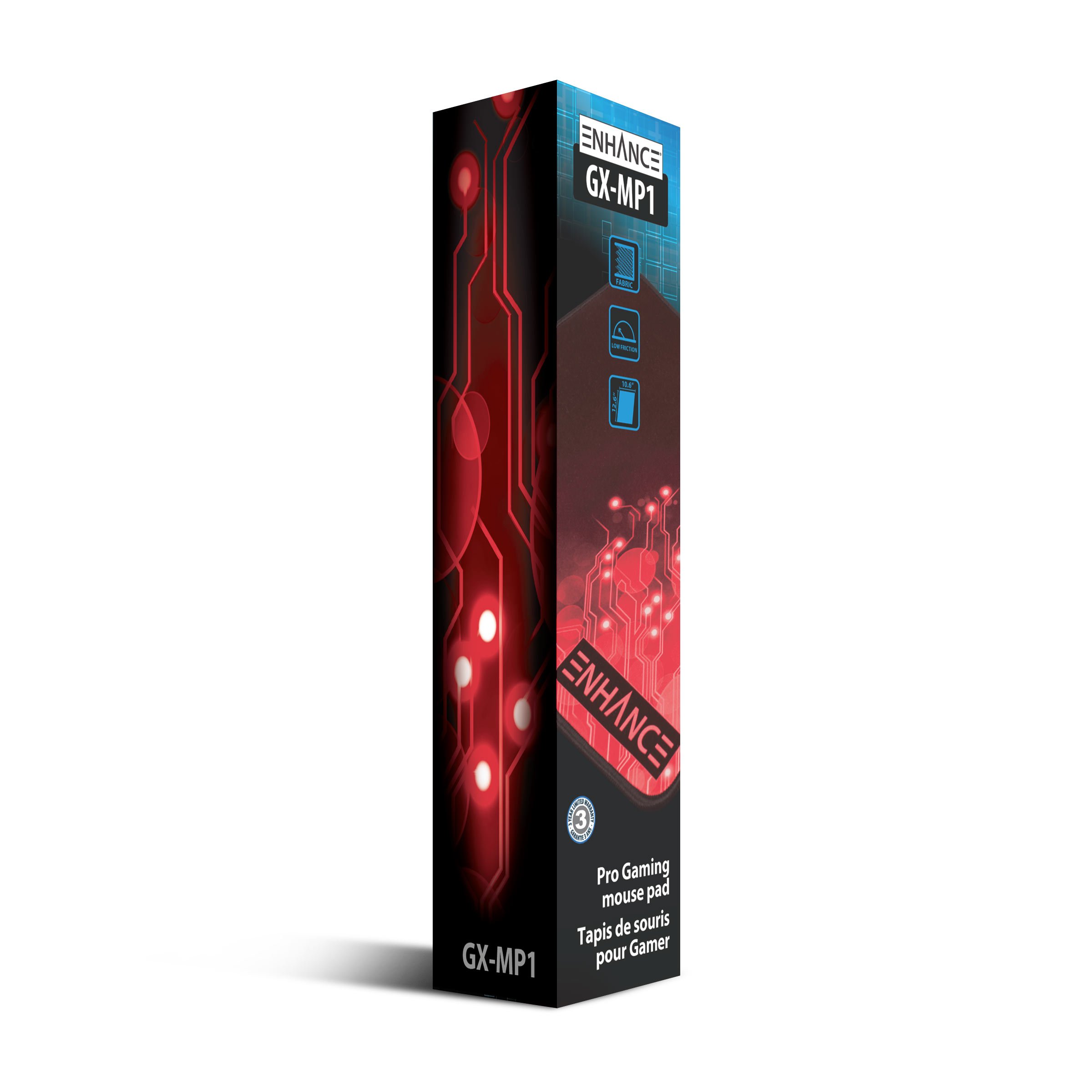 ENHANCE Extra Large Gaming Mouse Pad with Non-Slip Rubber Base - XXL Extended Mousepad for PC, Laptop & Office Work - Perfect for Professional Gamers, Streamers & Esports (Red)