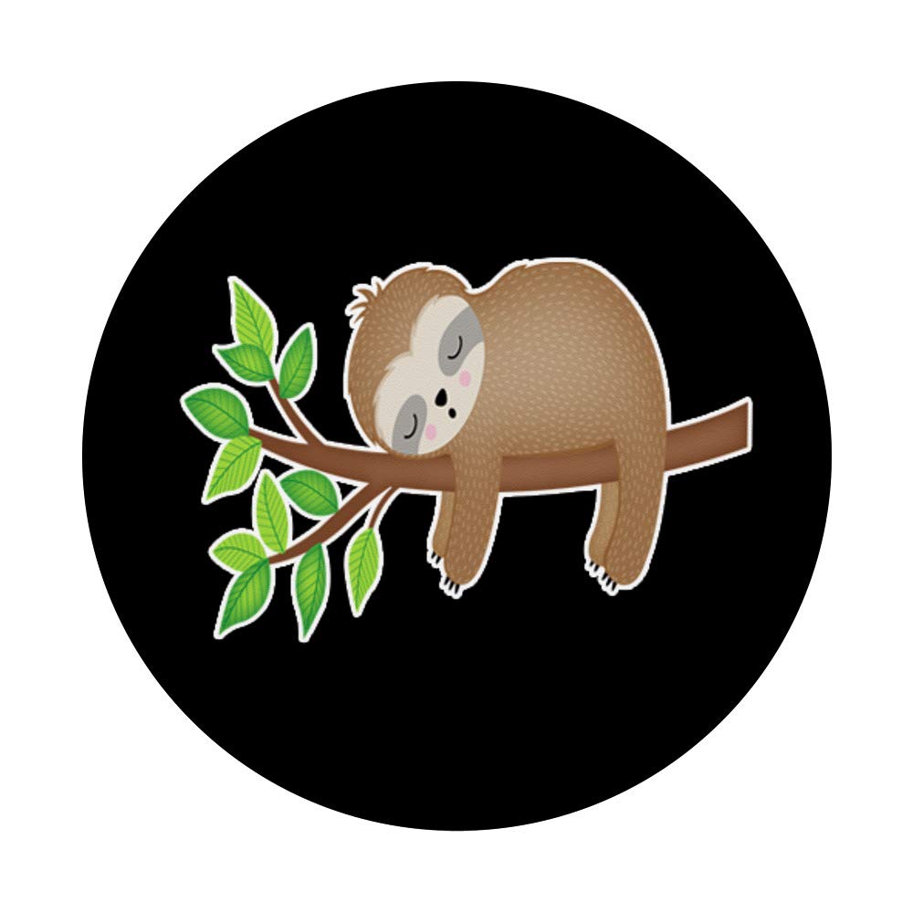 Funny Sleeping Sloth PopSockets - Phone Grip & Stand for iPhone, Samsung & Tablets | Cute Gift for Teens & Kids | Perfect for School, Travel & Daily Use