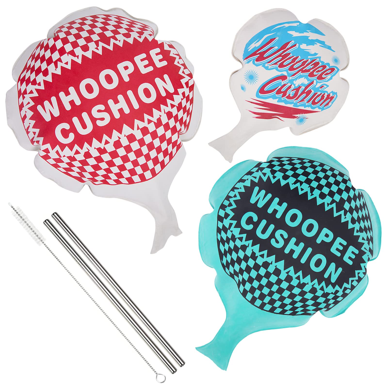 POPLAY 3-Pack Whoopee Cushions - Hilarious Fart Prank Gifts for Kids & Adults - Perfect for Birthday Parties, Prank Jokes, and Family Gatherings