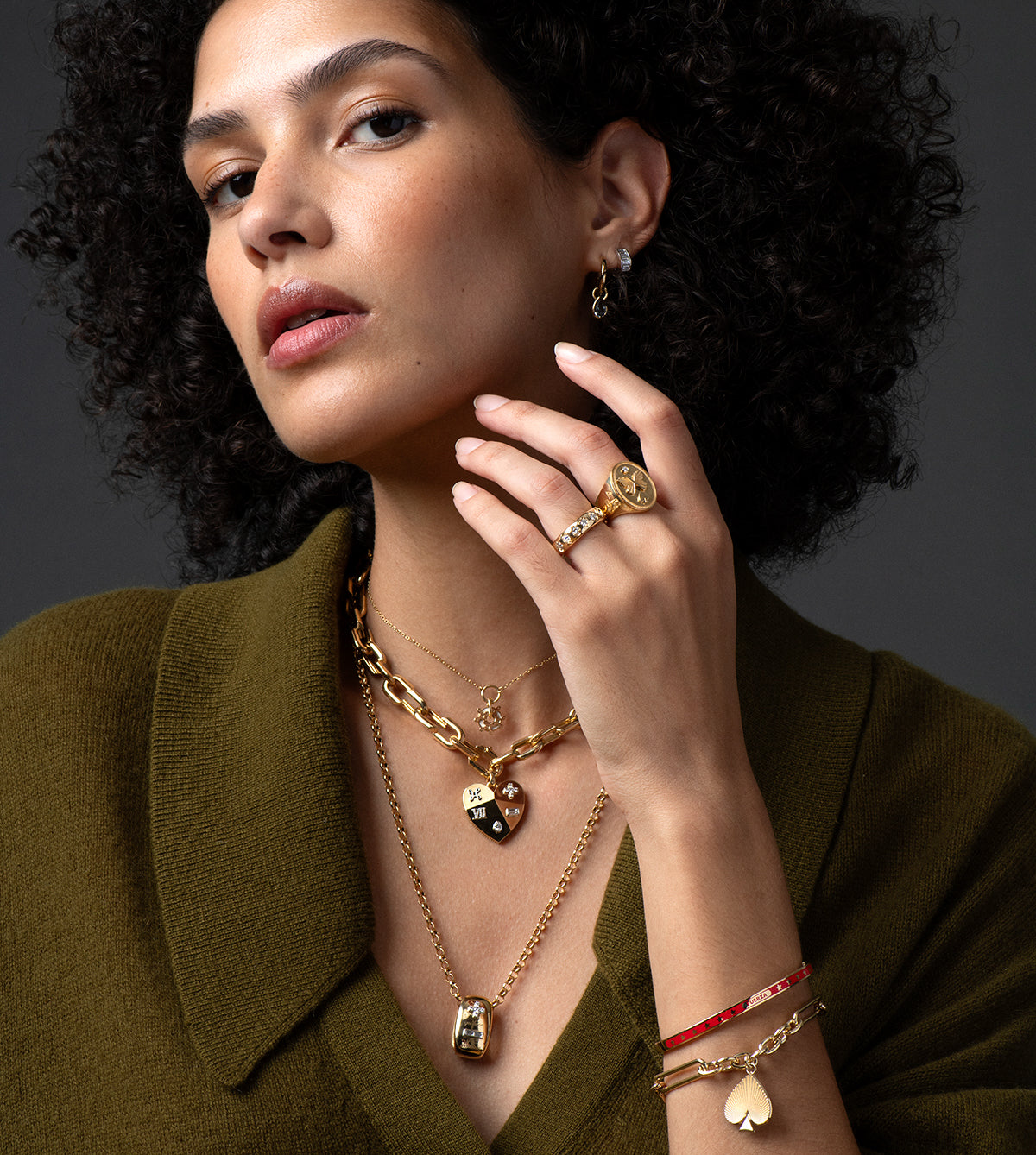 Ever Growing Love Vivacity - Oversized Oval Heart Slide Pendant with Medium Belcher Chain Necklace - Perfect for Valentine's Day Gifts, Anniversary Presents & Everyday Layering Jewelry