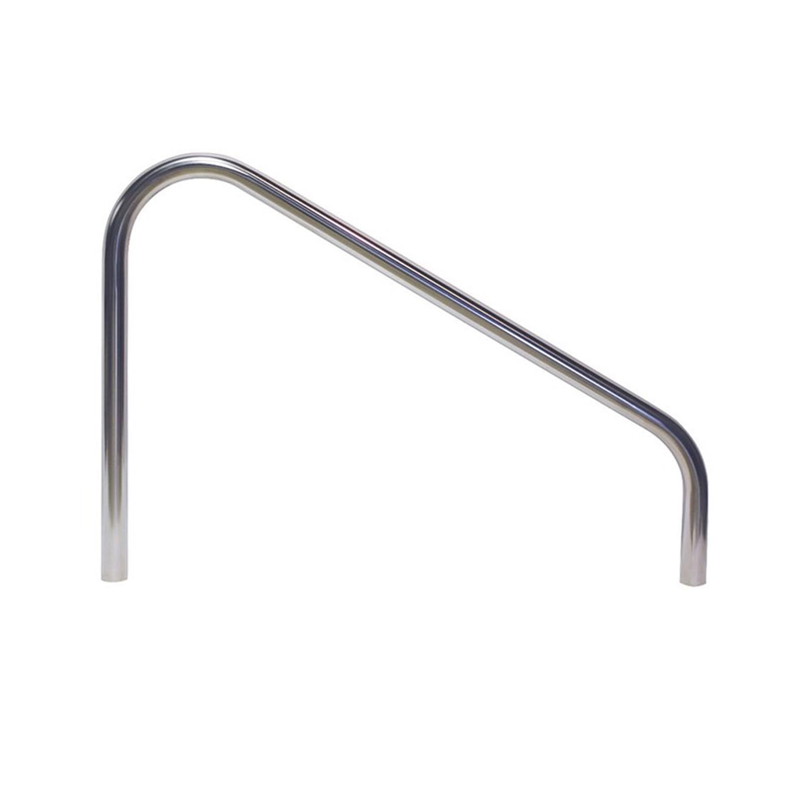 S.R.Smith 50-901 Stainless Steel Deck Mounted Pool Stair Rail - Heavy Duty Safety Handrail for Inground & Above Ground Pools | Perfect for Pool Entry/Exit, Elderly & Kids Safety