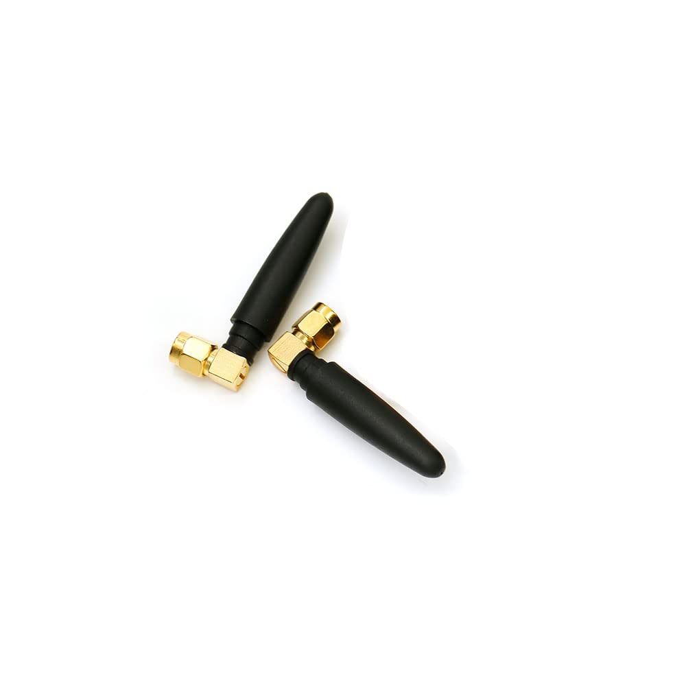 2.4GHz Mini WiFi Antenna (2-Pack) - CORONIR FPV Omnidirectional RP-SMA Male Antenna for Wireless Backup Cameras, WiFi 6 Routers, Mini-ITX Motherboards & TuffTalk Cards | Perfect for Drone FPV, Home Networking & PC Builds