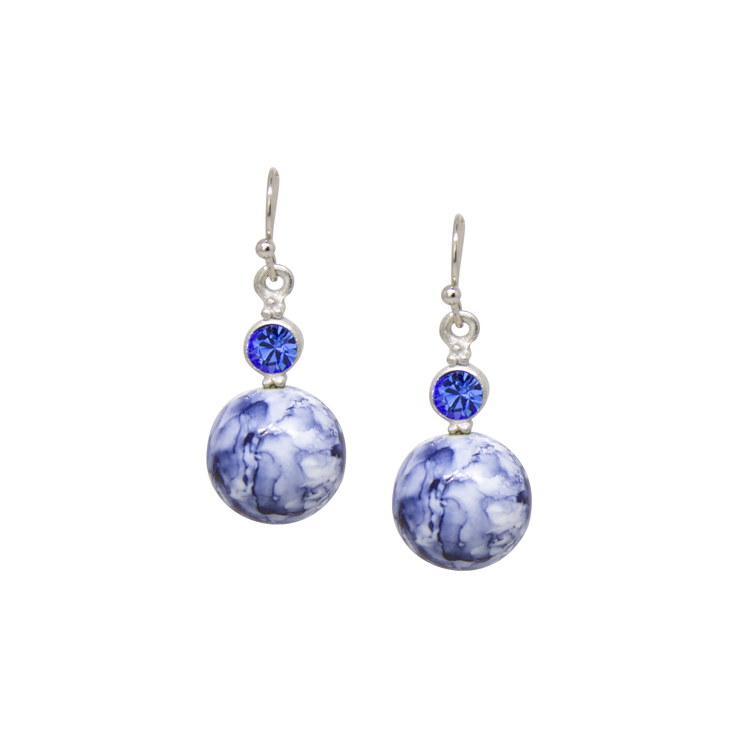 Silver Tone And Blue