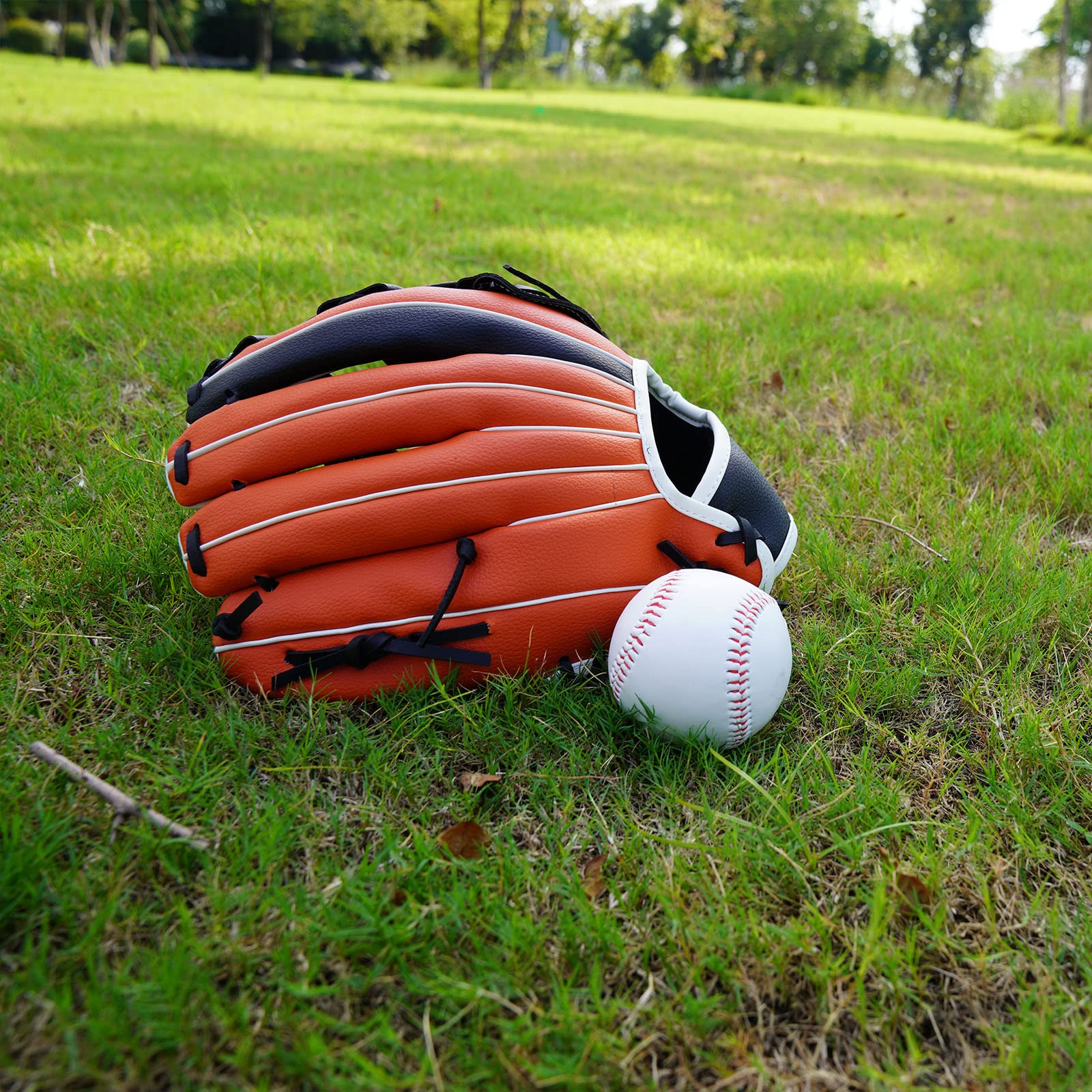 Premium Baseball & Softball Glove for Teeball - Left & Right Handed Youth & Adult Fielding Mitts (10.5