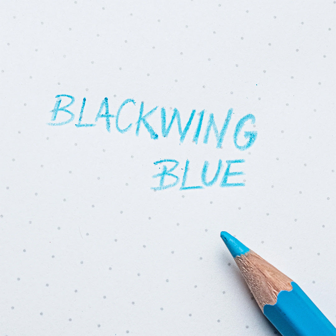 Premium Blackwing Blue Pencils - Set of 4 - Smooth Writing & Drawing - Perfect for Artists, Writers & Professionals - Office, School & Studio Use