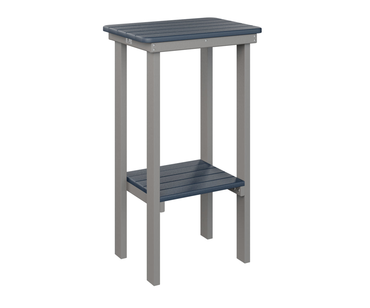 Berlin Gardens Rectangle End Table - Bar Height Outdoor Patio Furniture for Garden, Deck, and Poolside Use