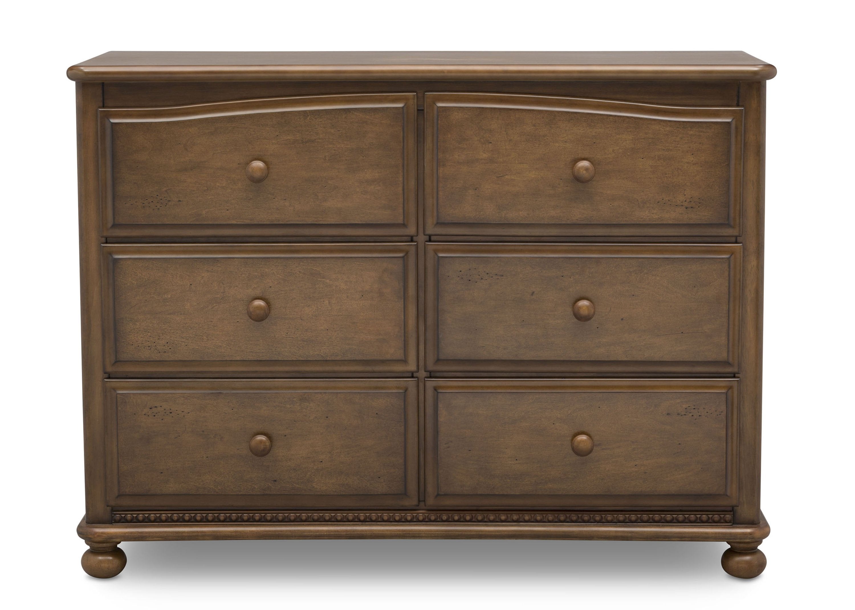 Cortona 6-Drawer Wooden Dresser for Bedroom - Modern Chest of Drawers with Smooth Gliding Drawers for Clothes Storage | Perfect for Master Bedroom, Guest Room & Nursery Organization