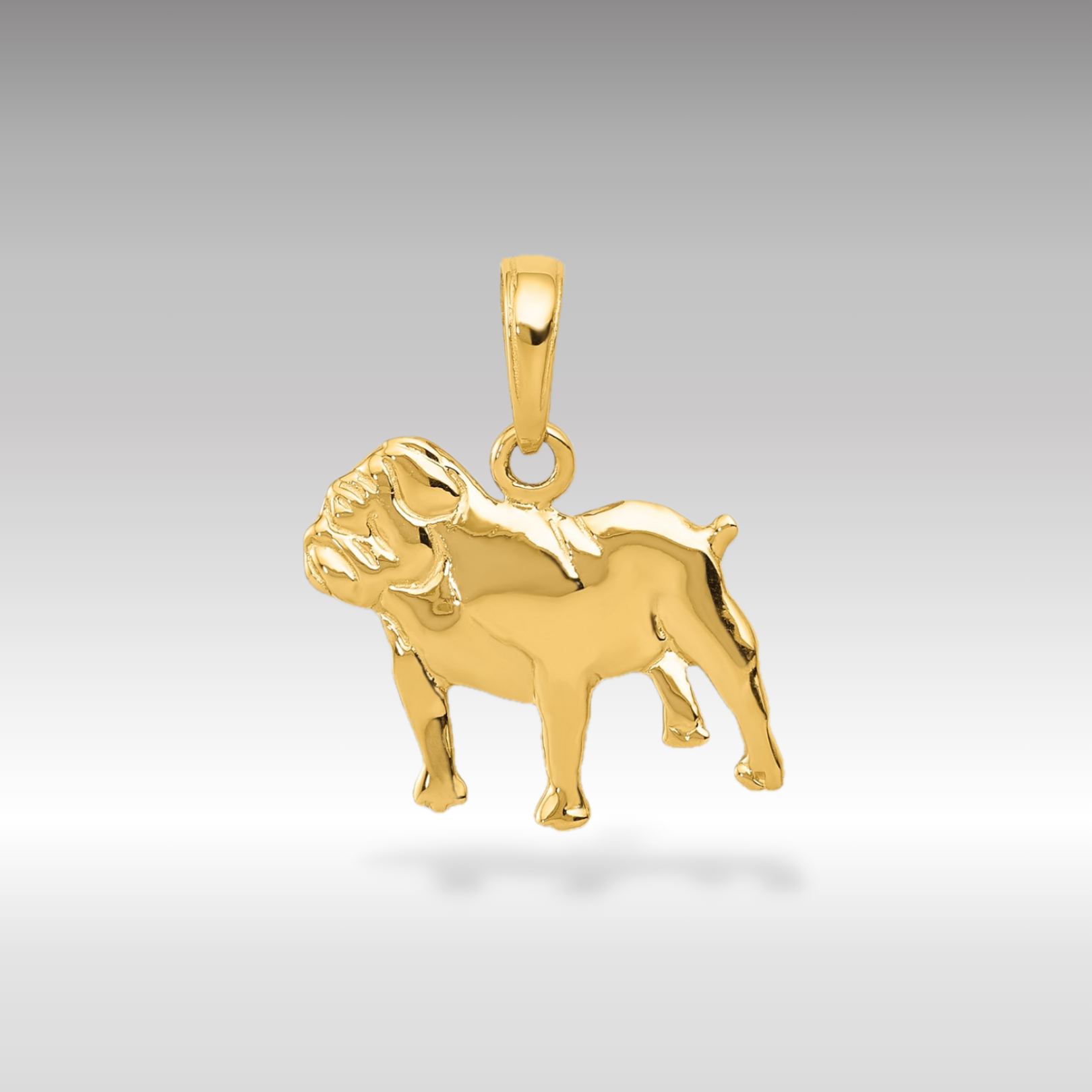 Gold Bulldog Pendant Necklace - 18K Gold Plated Dog Jewelry Gift for Men & Women - Perfect for Pet Lovers, Birthday & Anniversary Gifts
