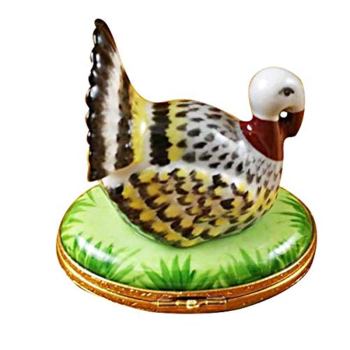 Proud Turkey French Limoges Boxes - Hand-Painted Porcelain Collectible Figurines & Decorative Gift Boxes for Home Decor, Wedding Favors, and Holiday Presents
