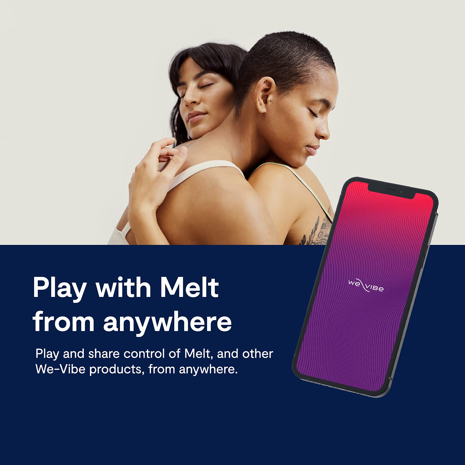We-Vibe Melt Clitoral Stimulator - App Controlled Clit Sucker Vibrator for Women & Couples, 12 Intensity Levels, Long Distance Play, Waterproof Adult Sex Toy - Perfect for Solo Play & Couples Intimacy (Blue)