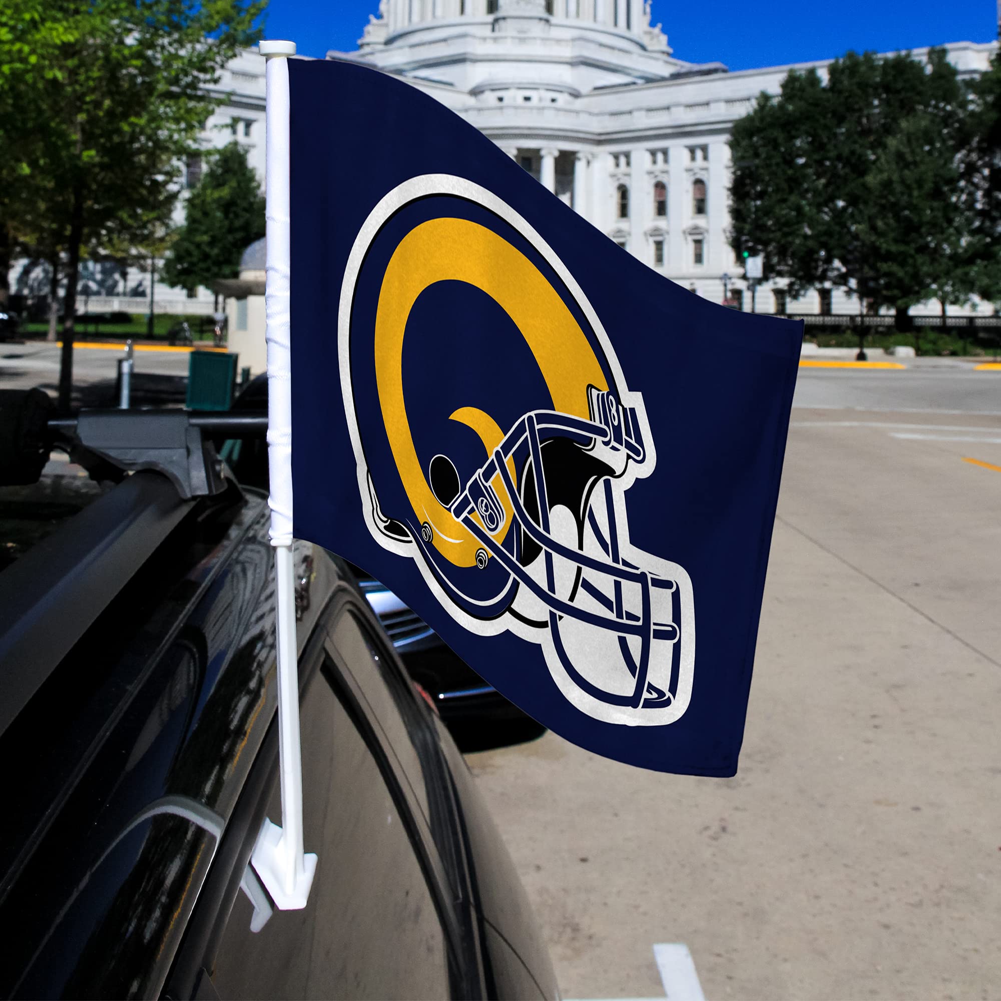 NFL Car Flag Double Sided - Rico Industries Premium Team Car Accessory for Game Day & Tailgating