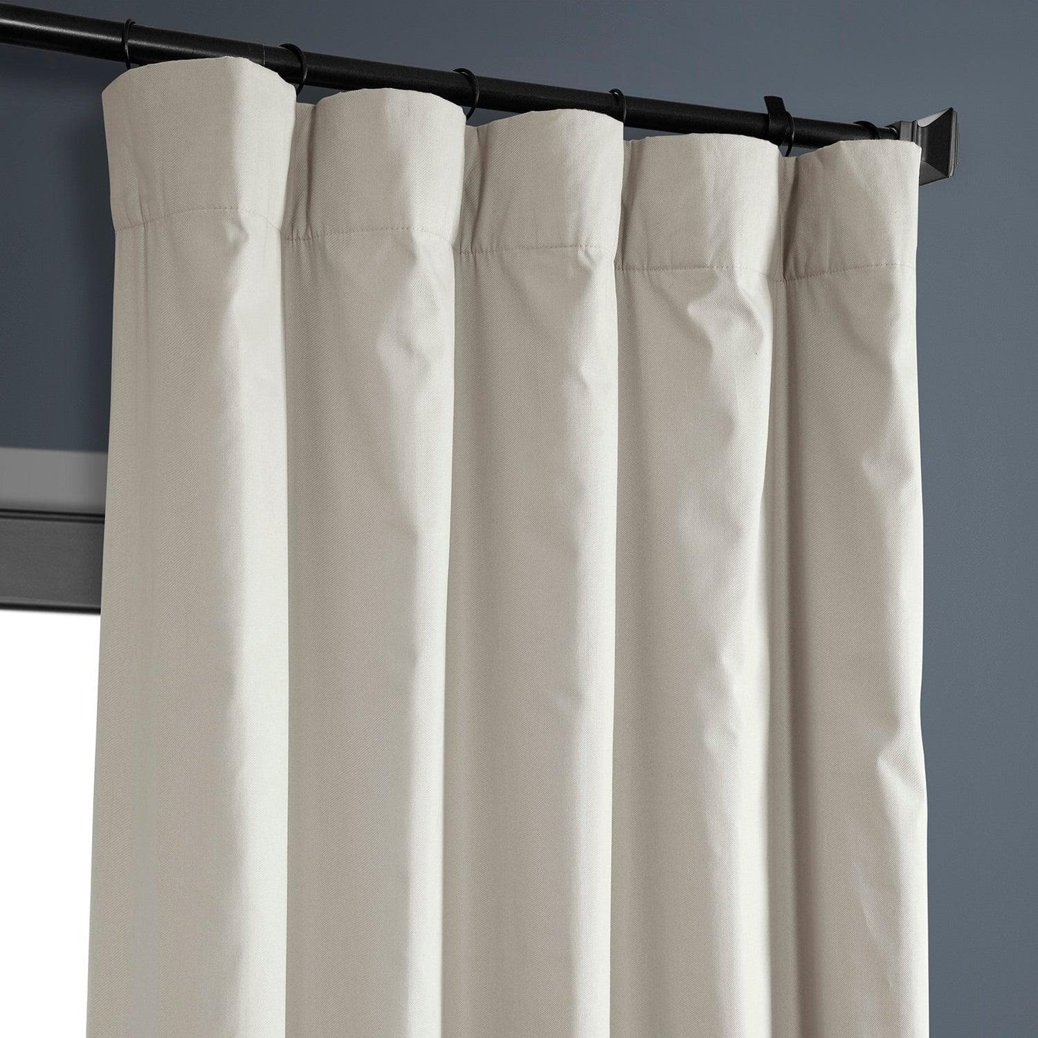 Premium Hazelwood Beige 100% Blackout Curtains for Bedroom & Living Room - Thermal Insulated Solid Cotton Hotel Drapes for Better Sleep & Energy Efficiency