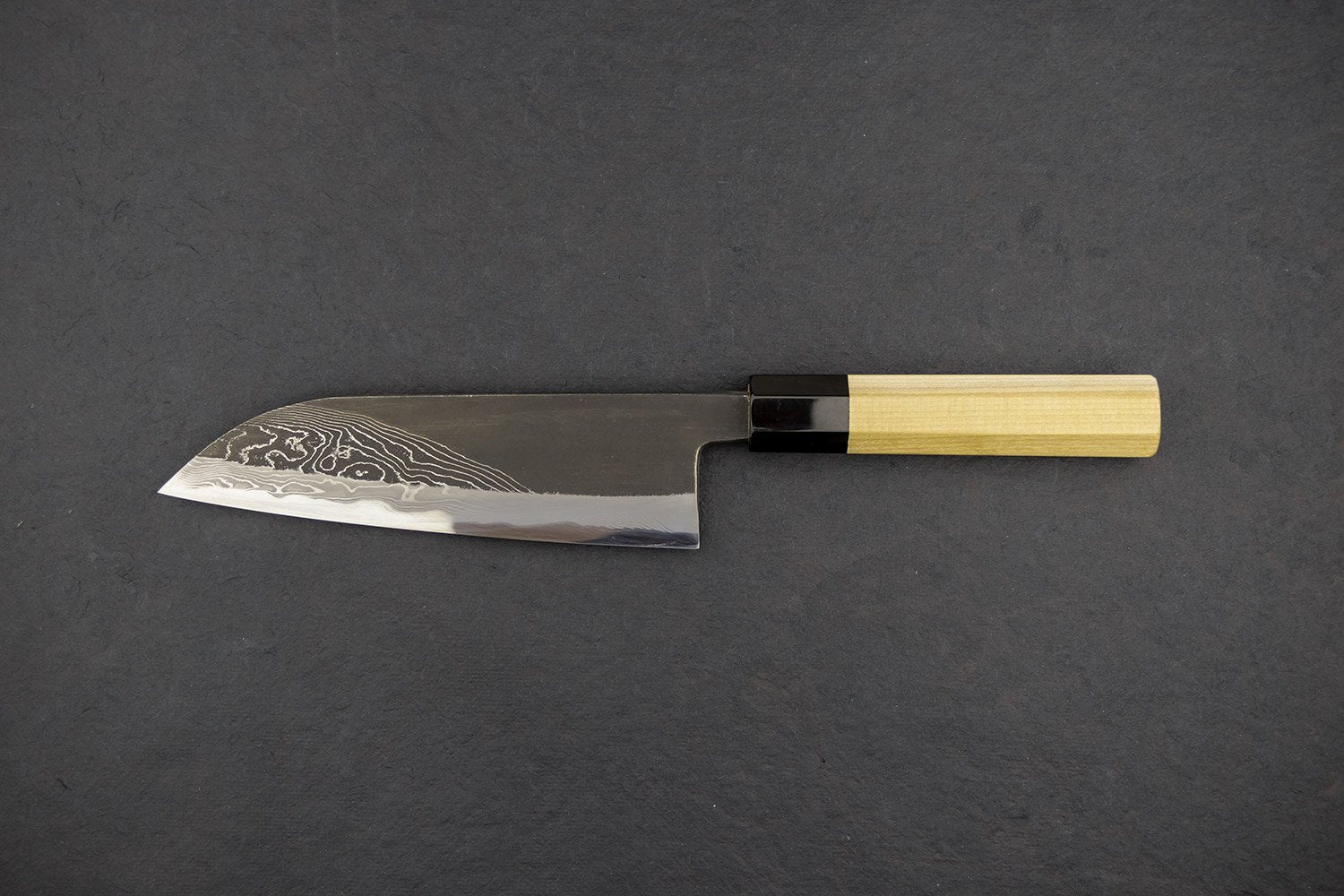 Premium Tsukasa Hinoura River Jump Santoku Knife 165mm - High-Carbon Steel Japanese Kitchen Knife for Slicing, Dicing, and Chopping Vegetables, Meat, and Fish - Perfect for Home Chefs and Professional Kitchens